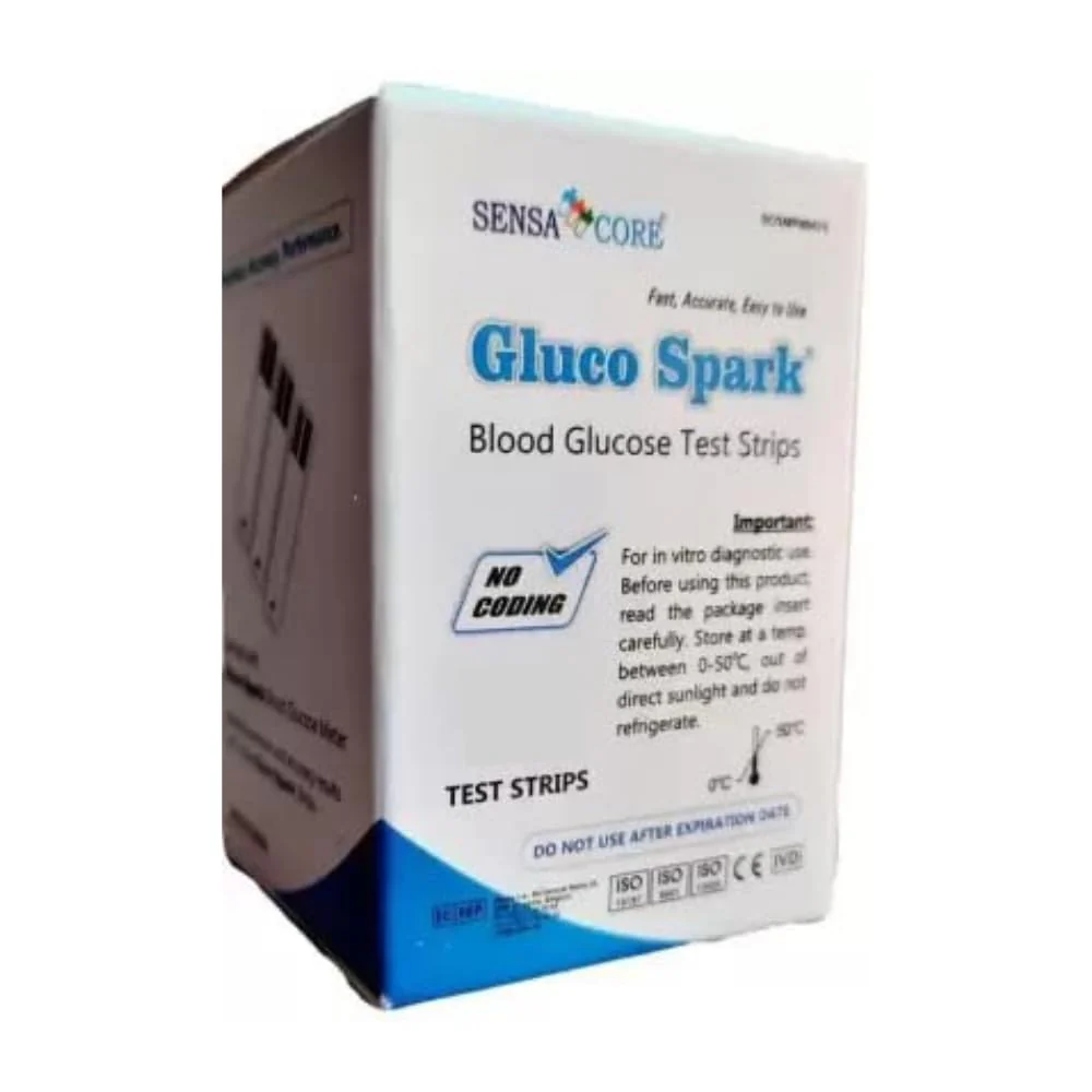 Glucospark Blood Glucose Test Strips - Pack Of 25 Strips | Sugar Test Strips Compatible With Glucose Meter Only & Not With Any Other Glucose Meters - Image 3