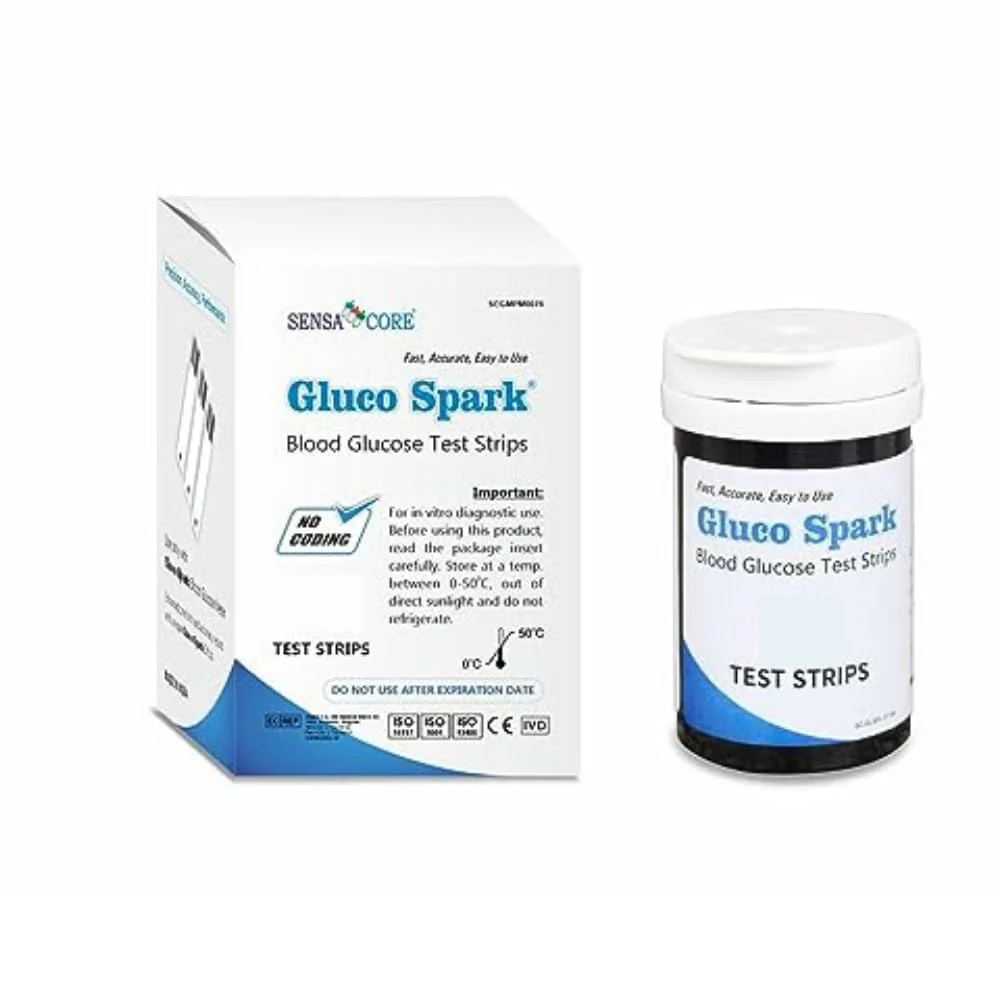 Glucospark Blood Glucose Test Strips - Pack Of 25 Strips | Sugar Test Strips Compatible With Glucose Meter Only & Not With Any Other Glucose Meters - Image 4