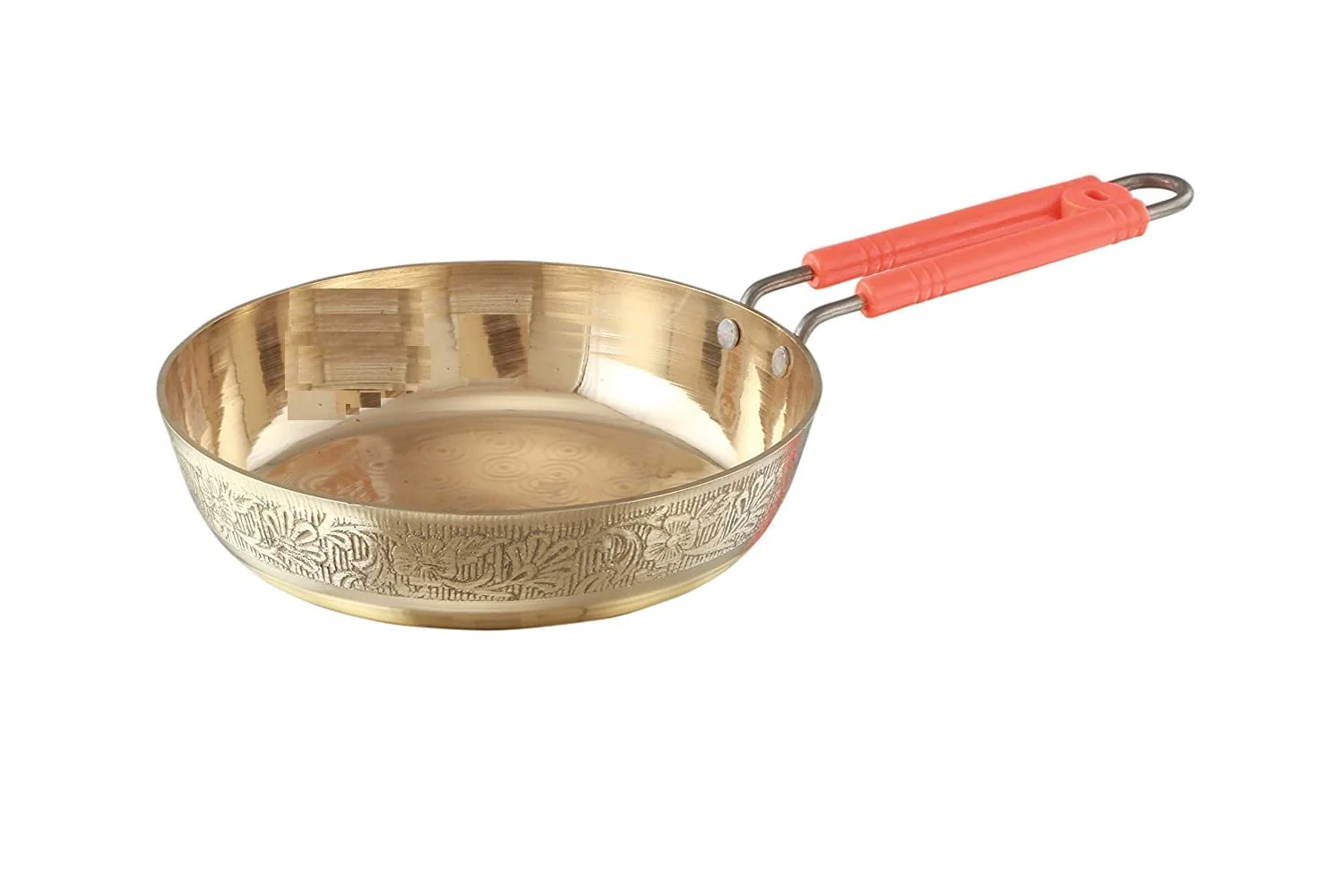 Golden Brass Frying Pan - Fry Pan 1 Liters | 100% Non-Toxic Scratch Resistant - Strong & Long Lasting - Image 4