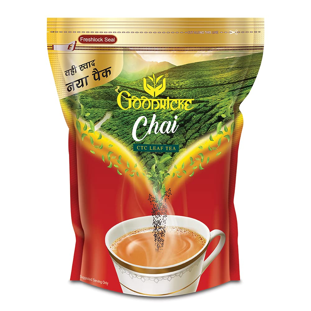 Goodricke Assam CTC Leaf Tea - Pack Of 5 X 500gm, 17.6 Ounce Each | 100% Pure & Natural Loose Leaves Tea - Premium Whole Leaf CTC Tea | Kadak Chai Patti - Richer Taste & Sweet Lasting Aftertaste - Image 3