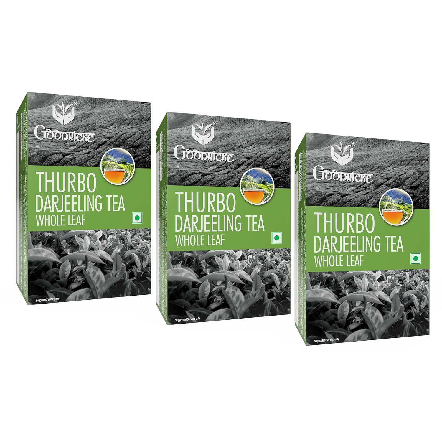Goodricke Thurbo Darjeeling Whole Leaf Tea - Pack Of 3 X 100gm, 3.5 Ounce Each | Premium Black Long Loose Tea Leaves With Rich Taste - 100% Pure & Original Single Estate Chai Patti | Low Caffeine