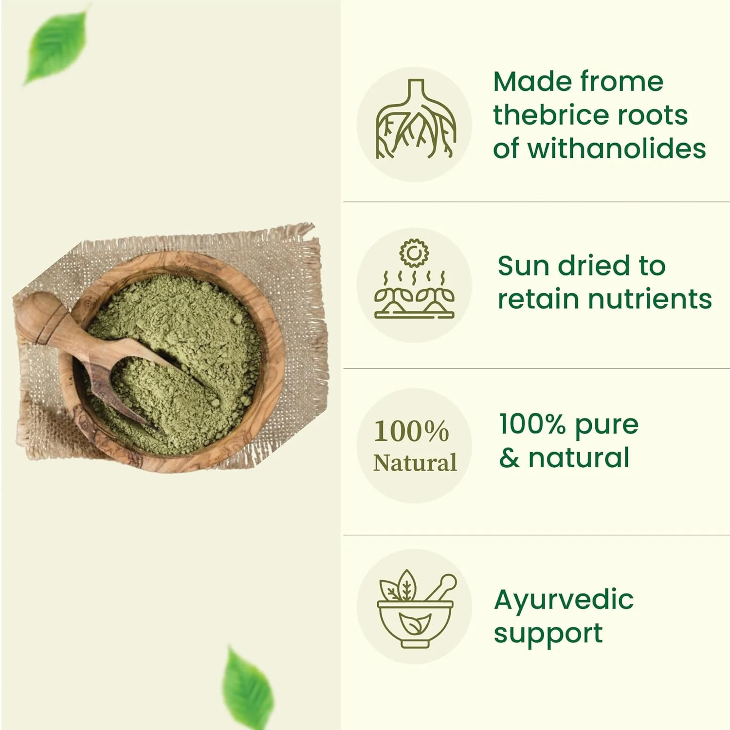 Greeneya Natural Organic Aloevera Powder, Natural Skin Moisturizer, Eco Friendly, For Face, Skin, Hair Care & Food Grade - For Man & Women | 227gm 0.5lbs - Image 3