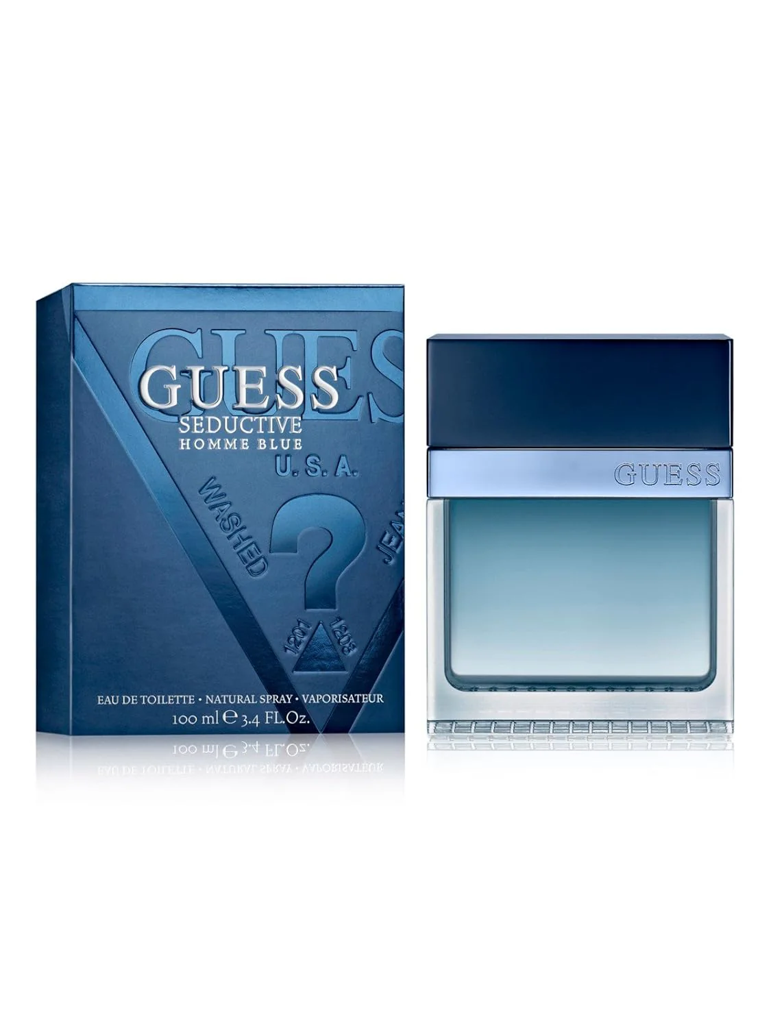 Guess Seductive Homme Blue Eau De Toilette For Men 100ml 3.4 Fl.oz. | Long Lasting Fragrance - Image 3