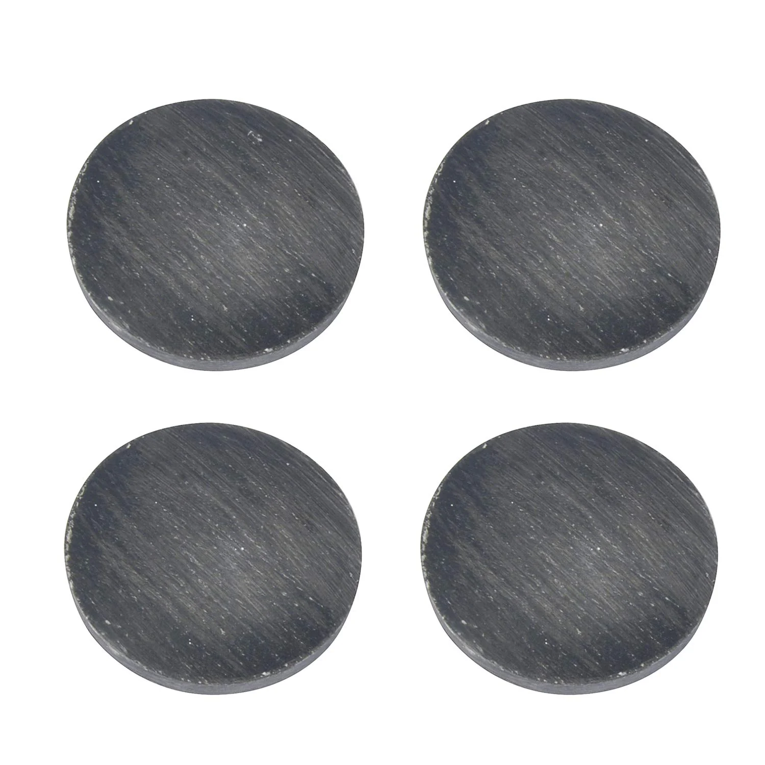 Handcrafted Mango Wood Designer Round Coaster Set Of 4 - Grey, Diameter: 10 Cm | Dining Coasters, Handmade Coasters - Set Of 4 Coasters | Table Coasters - Image 2