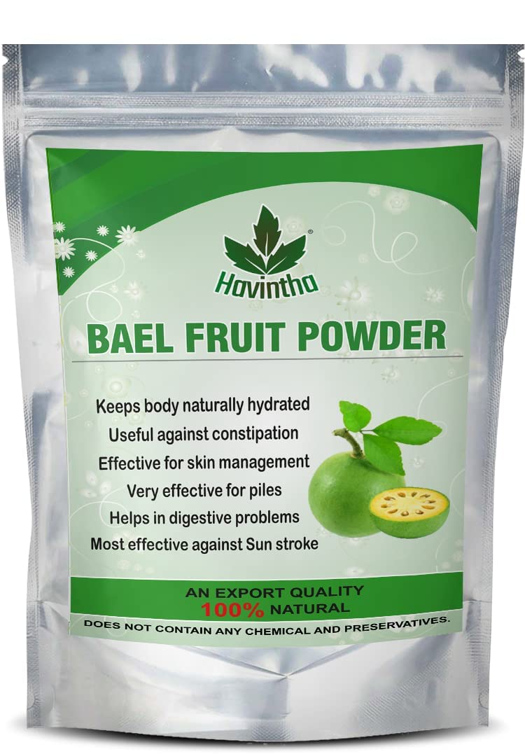 Havintha Pure Bael Fruit Powder, Natural & Nutritious Superfood For Digestive Health & Immune Support, Rich In Fiber And Nutrients That Support Digestive Health | 227gm 0.5lbs