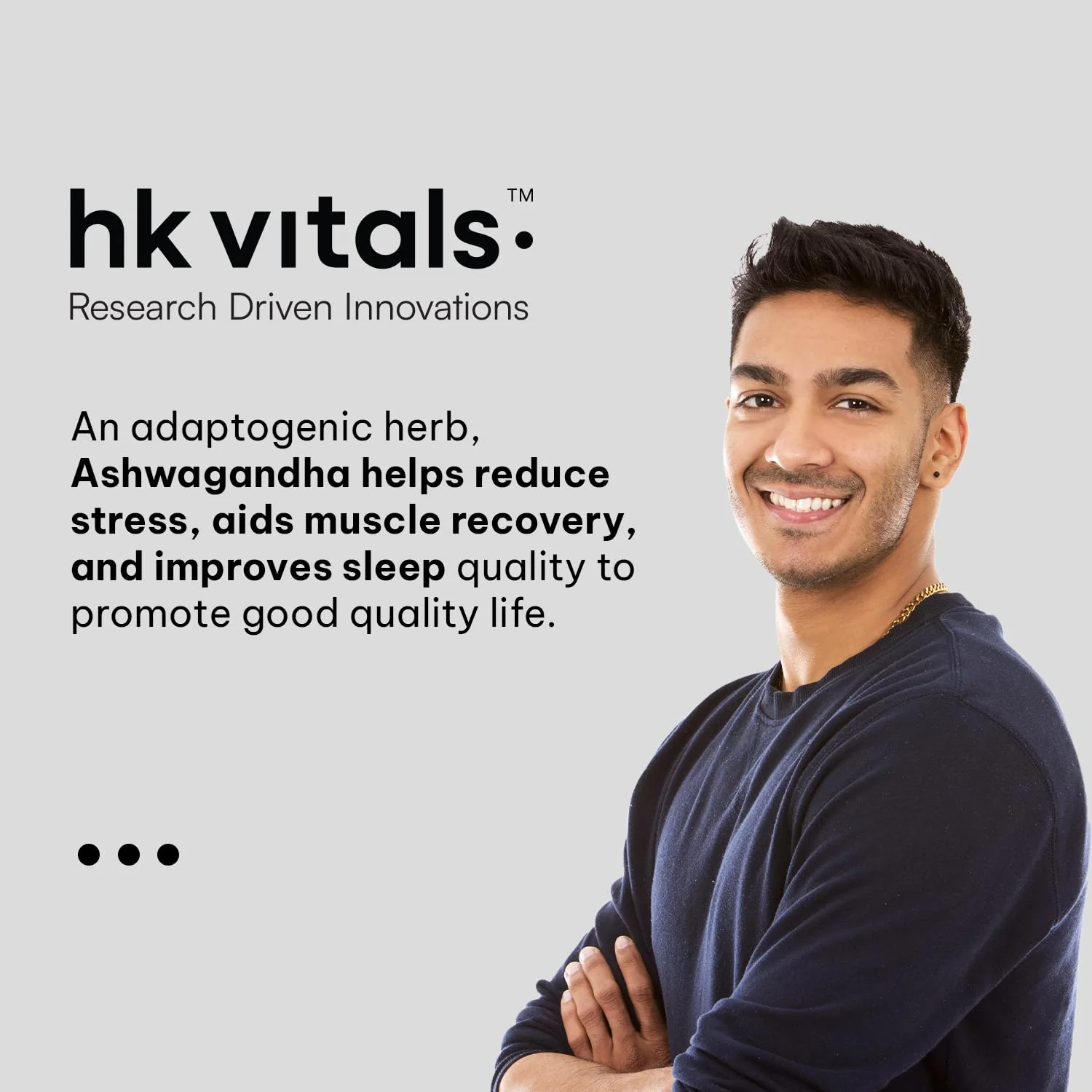 Healthkart Hk Vitals Ashwagandha Extract 500mg, Improves Muscles Strength, Energy & Immunity Booster | 60 Capsules 100gm 0.2lbs - Image 3