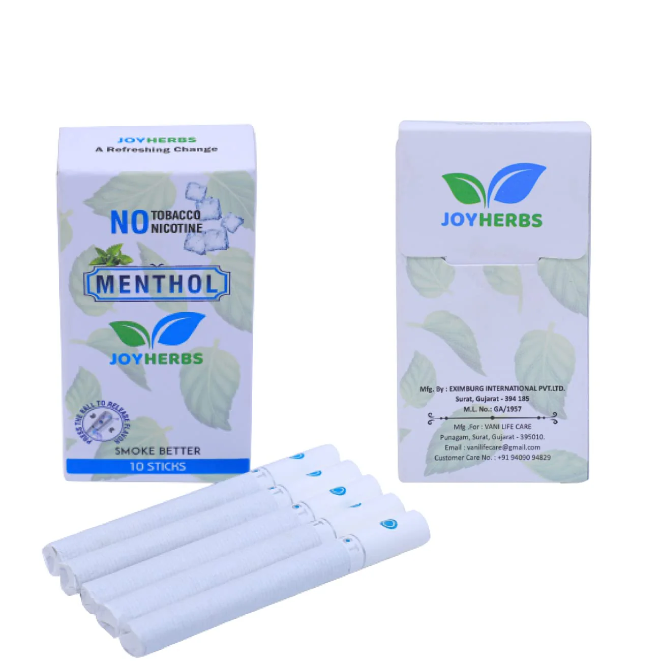 Herbal Cigarettes For Smoking 100% Tobacco Free & Nicotine Free Mint Flavoured King Size Herbal Smoke Sticks Pack Of 30 | Herbal Smokes - No Nicotine / No Tobacco - Image 7