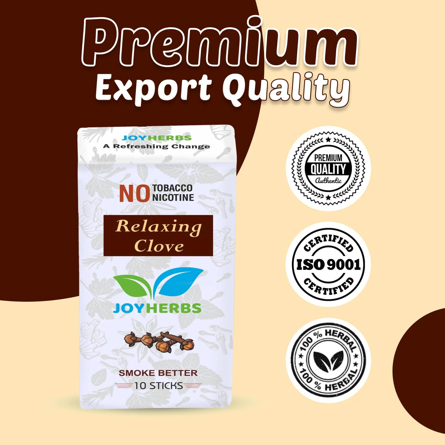 Herbal Cigarettes For Smoking  Clove Flavoured King Size Herbal Smoke Stickspack Of 40 | Herbal Smokes - No Nicotine / No Tobacco - Tobacco Free & Nicotine Free - Image 5