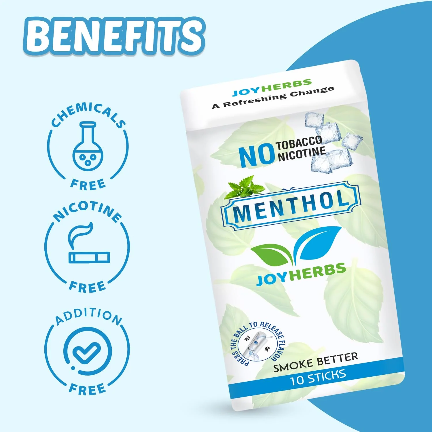 Herbal Cigarettes For Smoking | Mint, Clove Flavoured King Size Herbal Smoke Sticks Pack Of 20 | Tobacco/Cigarette Alternatives - Quit Smoking Products - Tobacco Free & Nicotine Free - Image 2