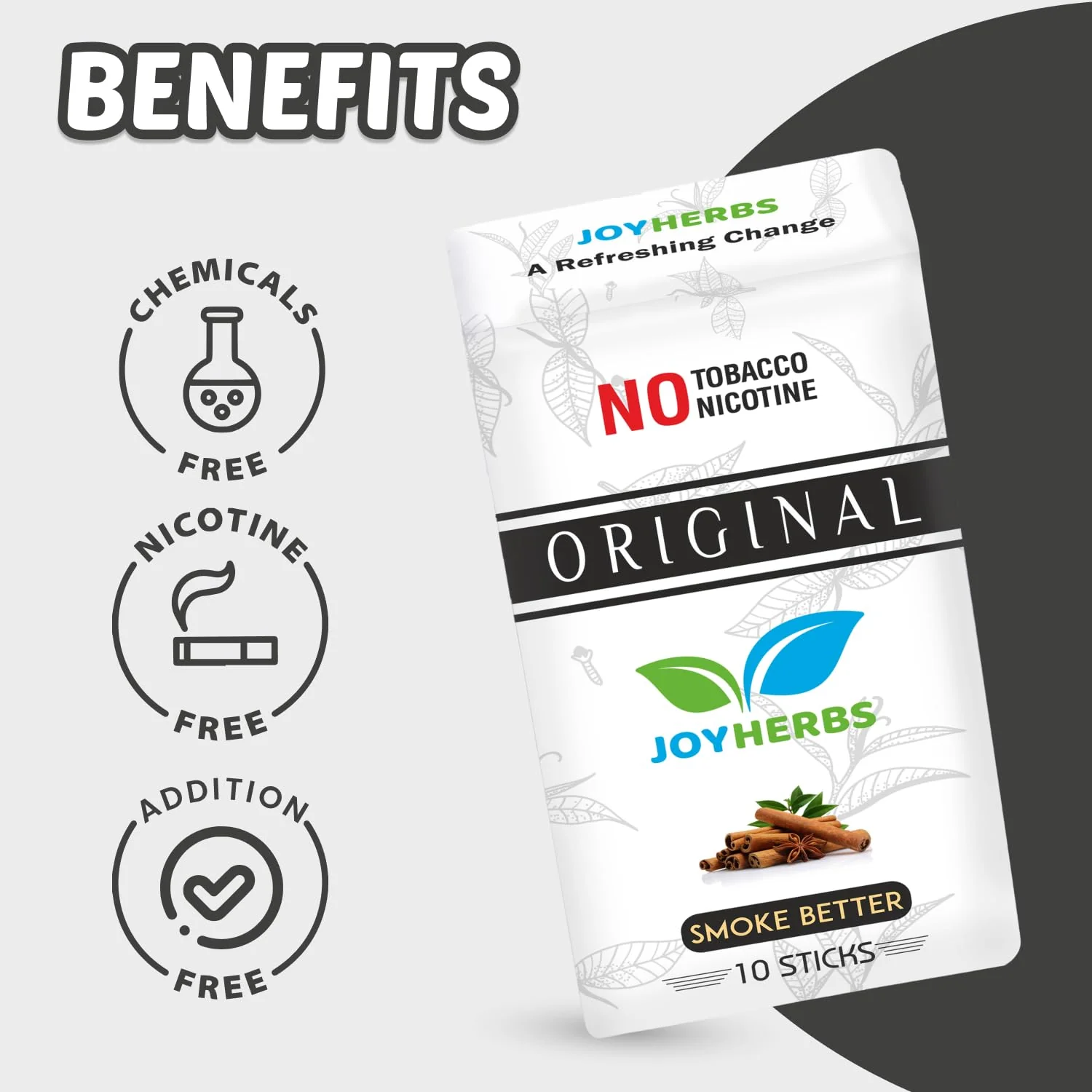 Herbal Cigarettes For Smoking | Original Flavoured King Size Herbal Smoke Sticks Pack Of 40 - Tobacco Free And Nicotine Free - Image 2