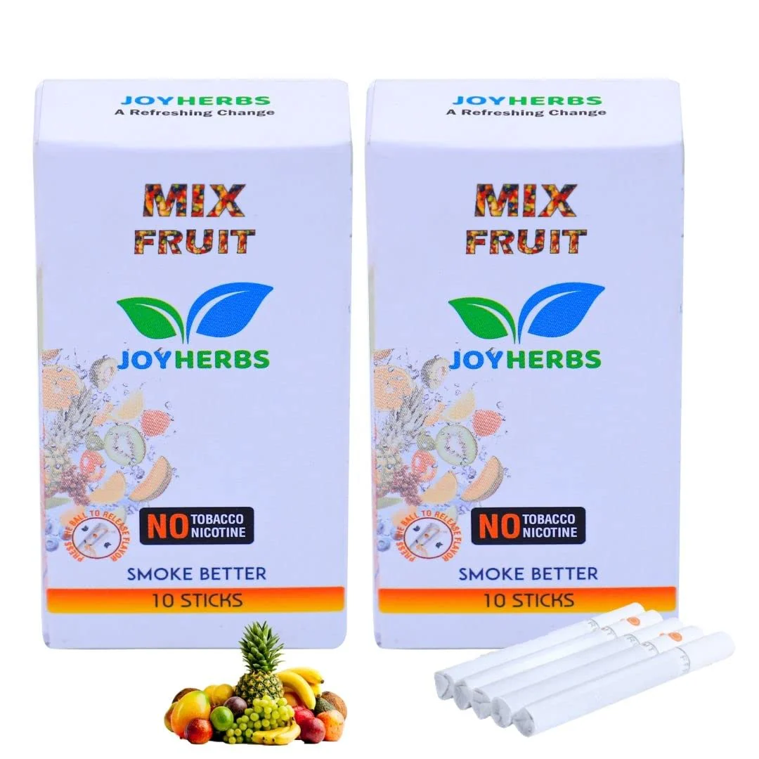 Herbal Cigarettes For Smoking, Tobacco/Cigarette Alternatives - Quit Smoking Fruit Flavoured King Size Herbal Smoke Sticks Pack Of 20 - Tobacco Free & Nicotine Free