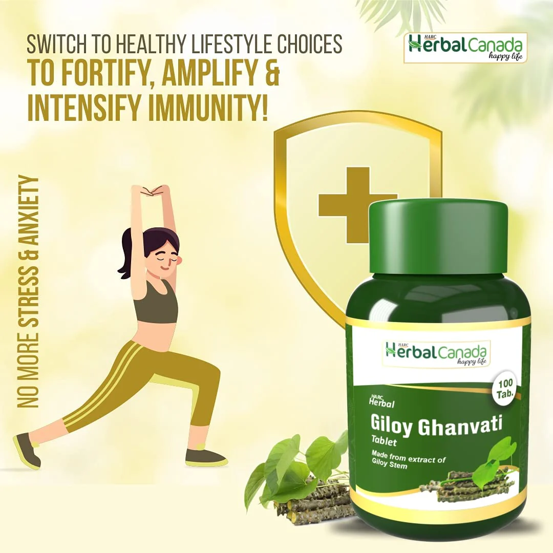 Herbal Giloy Ghanvati Tablet 500mg Natural Antiviral, Ayurvedic Herb That Boosts Immunity | 100 Tablets 150gm 0.3lbs - Image 4