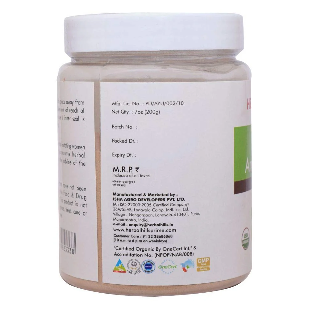 Herbal Hills Organic Amla Powder Edible For Hair Growth & Skin Care, 100% Gluten Free And Vegan Amla Fruit Powder | 200gm 0.4lbs Each Pack Of 2 - Image 5