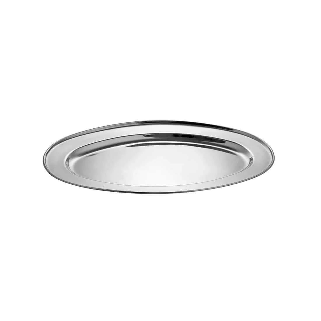High Grade Stainless Steel Spazos Oval Tray, Silver | Big Enough To Serve 7-8 Cups At A Time, 35 Cm - Durable, Rust Free & Dishwasher Friendly - Image 2