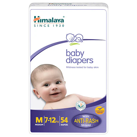 Himalaya Baby Diapers, With Unique, Soft, Easy-To-Fit Design | Medium, Pack Of 54 Diapers - Image 2