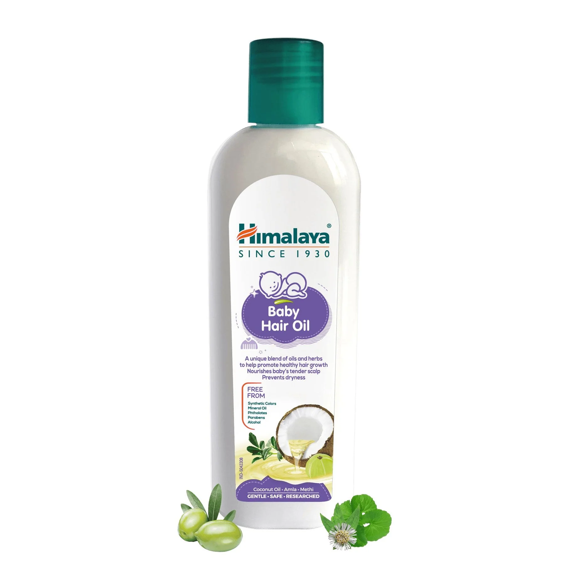Himalaya Baby Hair Oil, Specially Formulated For Babies, Enriched With Amla, Gotukola & Bhringaraja | 200ml