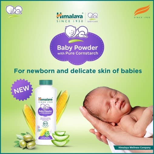Himalaya Baby Powder With Pure Cornstarch, Refreshes, Soothes, Keeps Baby's Skin Soft & Dry | 200gm - Image 2