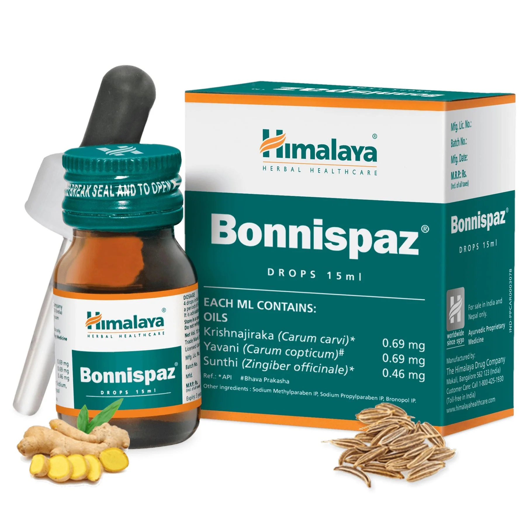 Himalaya Bonnispaz Drops, Reduces Infantile Colic In Minutes | 15ml (Pack Of 2) - Image 3