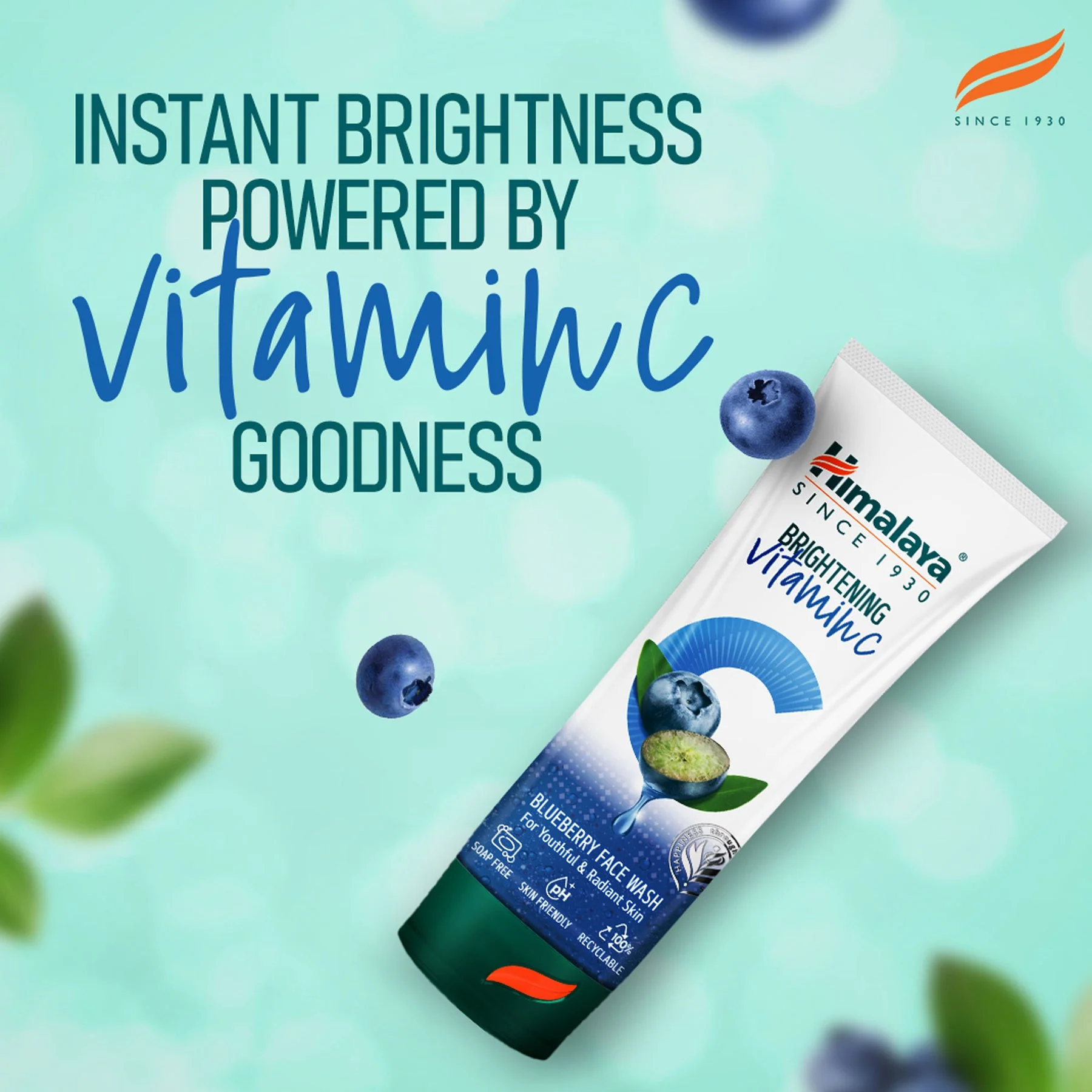 Himalaya Brightening Vitamin C Blueberry Face Wash, Helps Boost The Skin's Natural Radiance | 50ml - Image 6