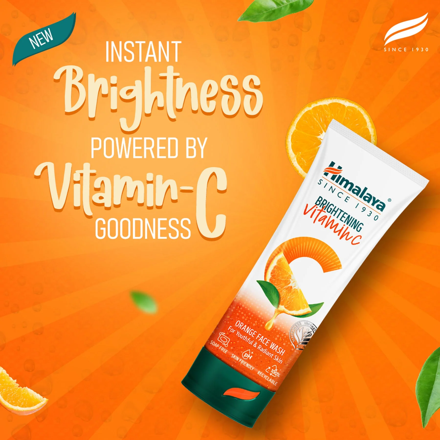Himalaya Brightening Vitamin C Orange Face Wash, For Youthful & Radiant Skin | 50ml - Image 5