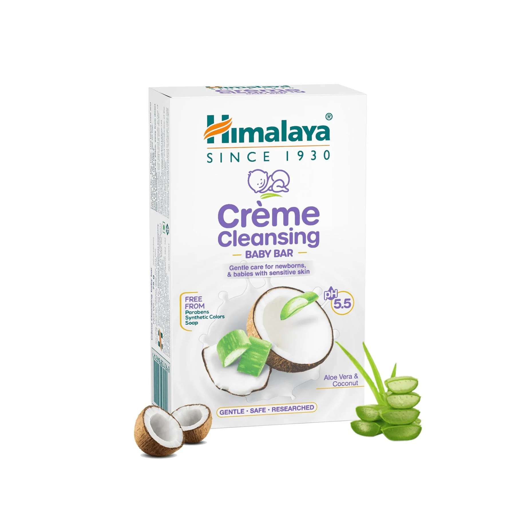 Himalaya Creme Cleansing Baby Bar, Gentle Care For Newborns & Babies With Sensitive Skin | 75gm - Image 3