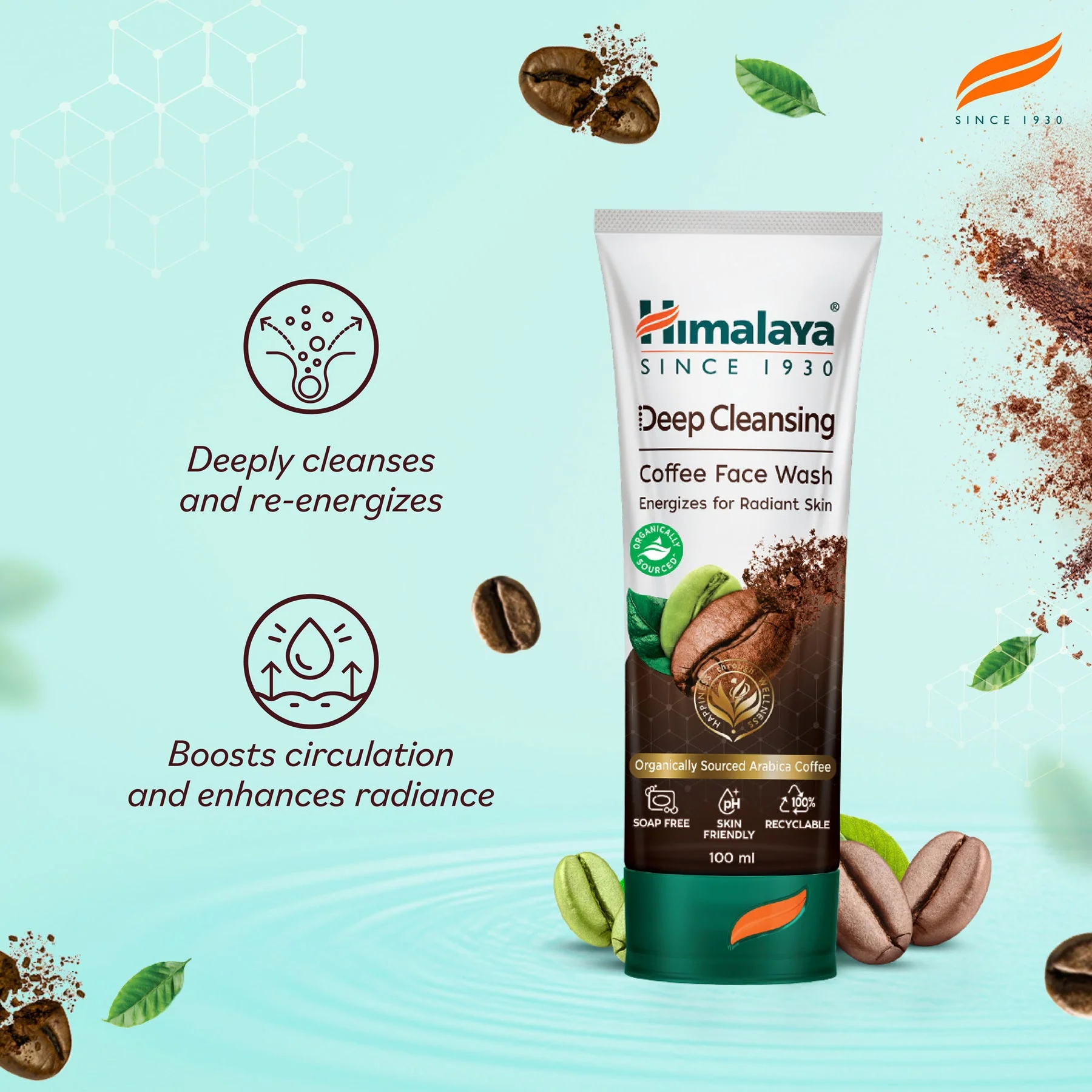 Himalaya Deep Cleansing Coffee Face Wash Removes Deeply Embedded Impurities & Oil Residue | 100ml - Image 4