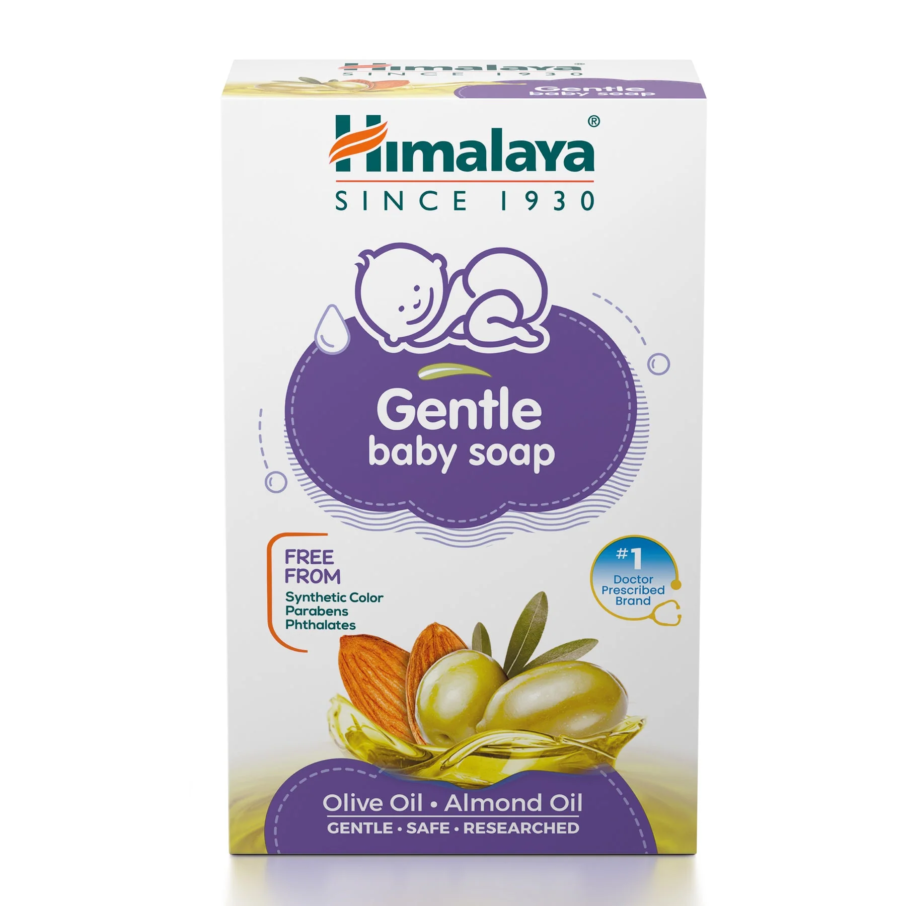 Himalaya Gentle Baby Soap, Specially For Baby's Gentle Skin | 125gm - Image 2