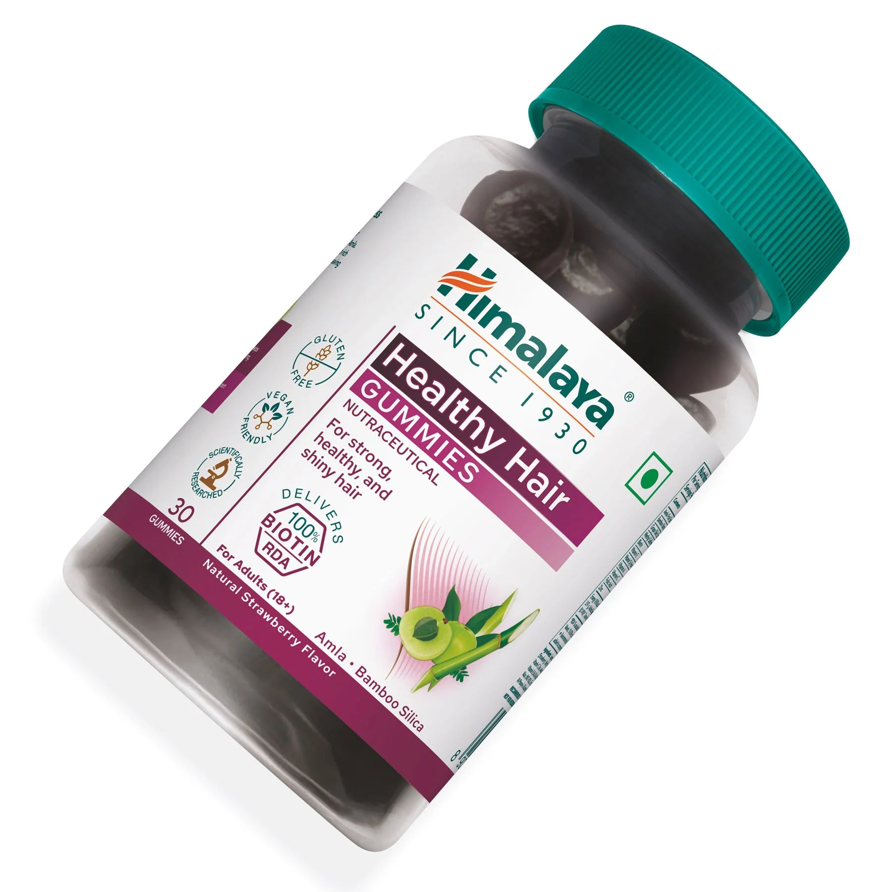 Himalaya Healthy Hair Gummies, Supports Strong, Healthy, & Shiny Hair | 30 Gummies - Image 5