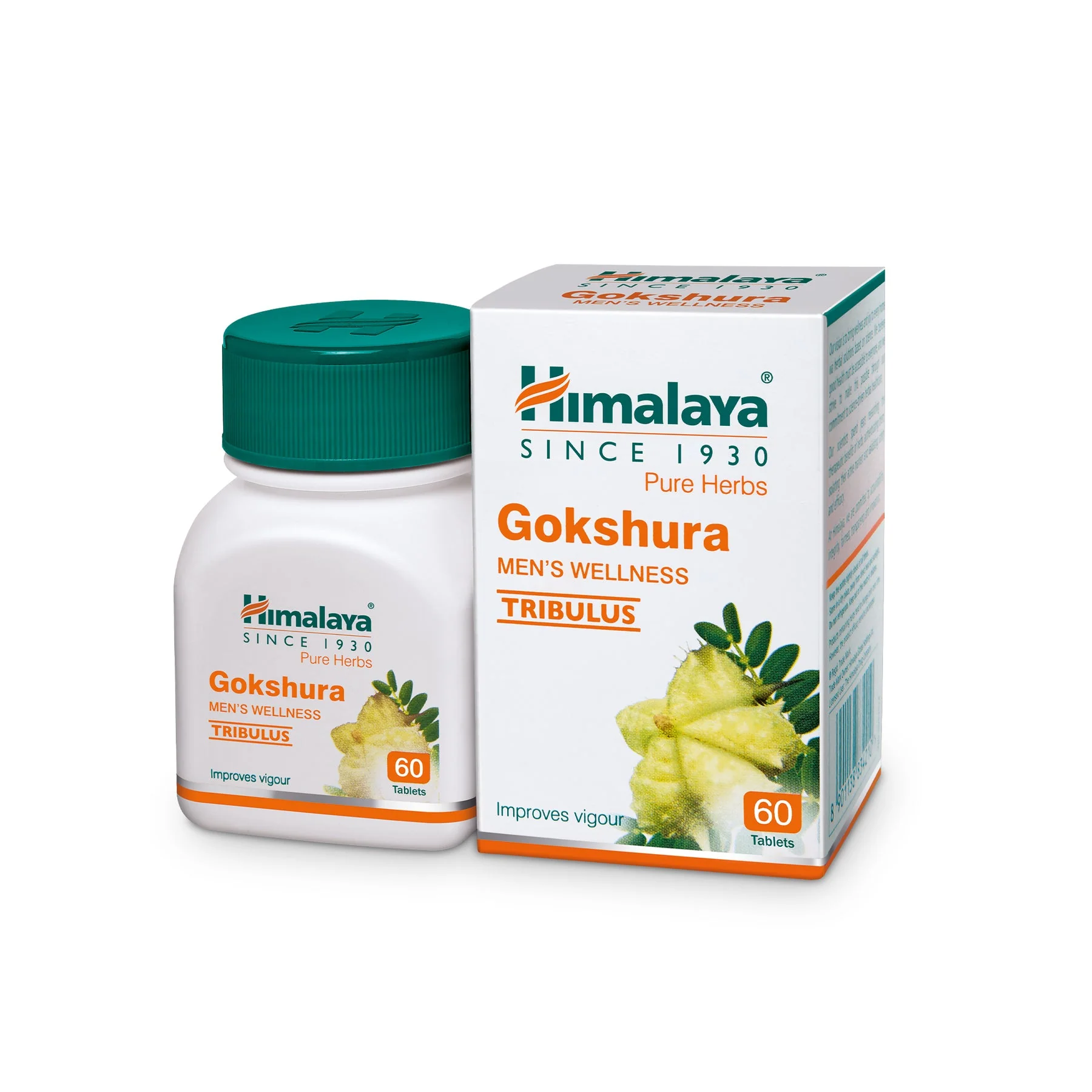 Himalaya Herbals Gokshura, Help To Improve Vigour & Vitality | 60 Tablets (Pack Of 2)