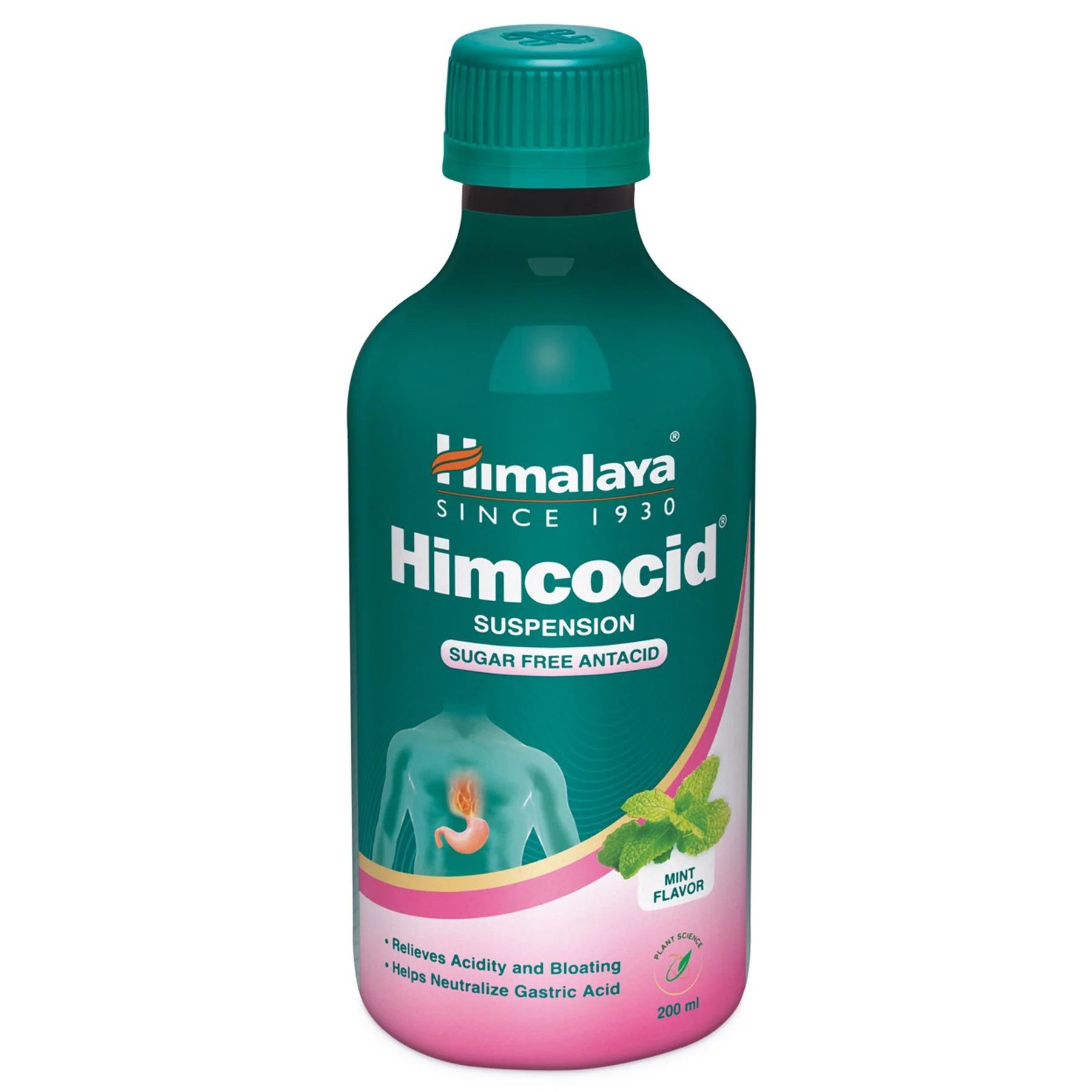 Himalaya Himcocid - Sf, Provides Quick Relief From Hyperacidity (Mint Flavour) | 200ml - Image 2