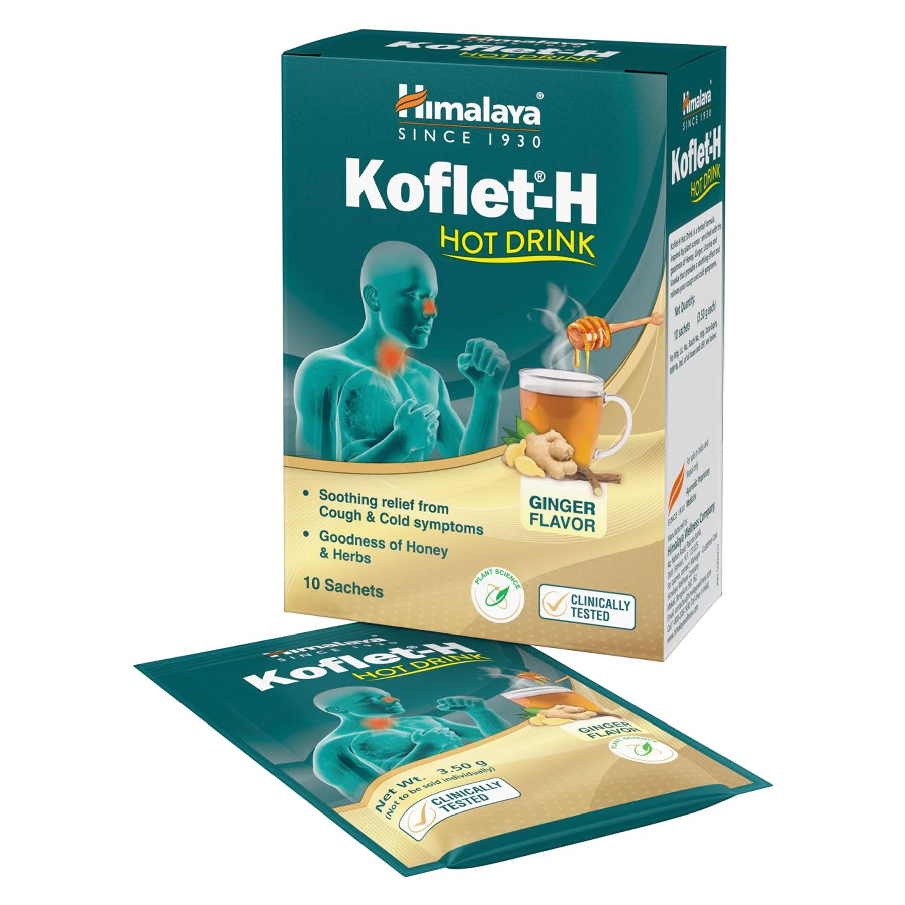 Himalaya Koflet-H Hot Drink, With Ayurvedic Herbs For Soothing Relief | 10 Sachets - Image 4