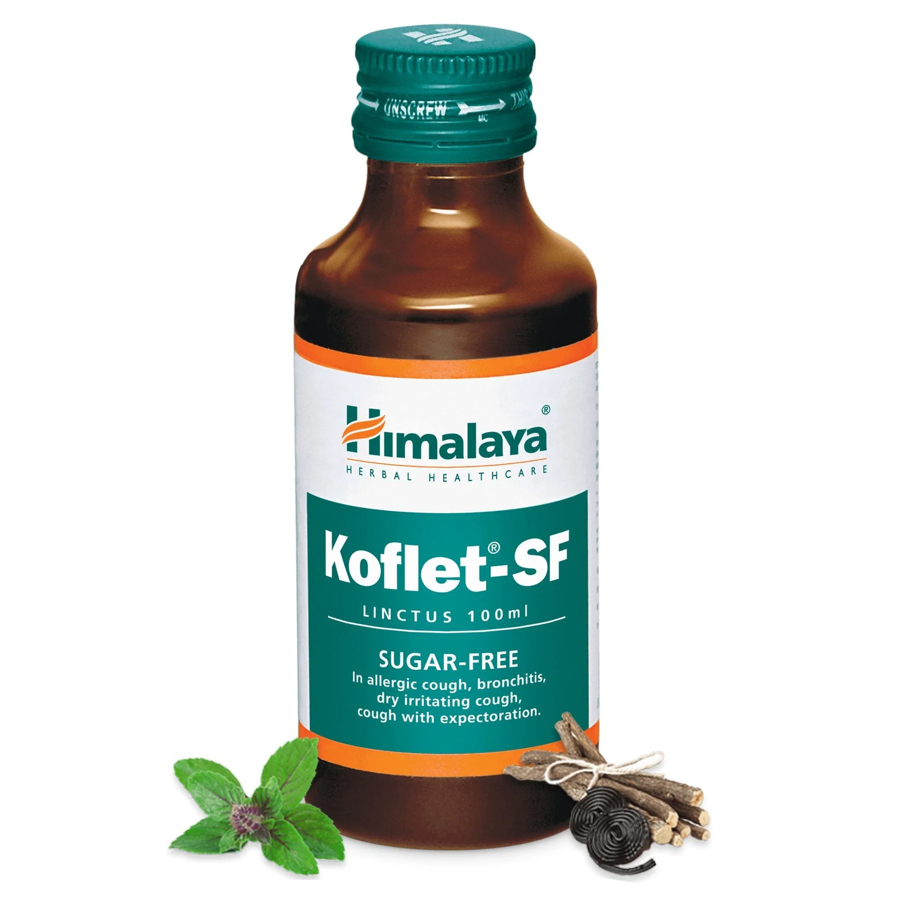 Himalaya Koflet Sf Linctus Quick Relief From Dry Cough, Licorice & Holy Basil, Sugar Free | 100ml - Image 2