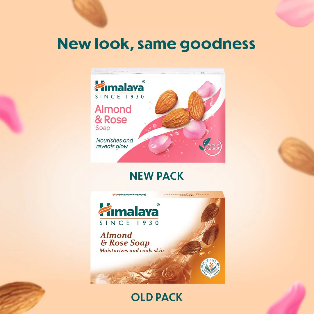 Himalaya Moisturizing Almond & Rose Soap, Antiseptic | 125gm (Pack Of 4) - Image 6