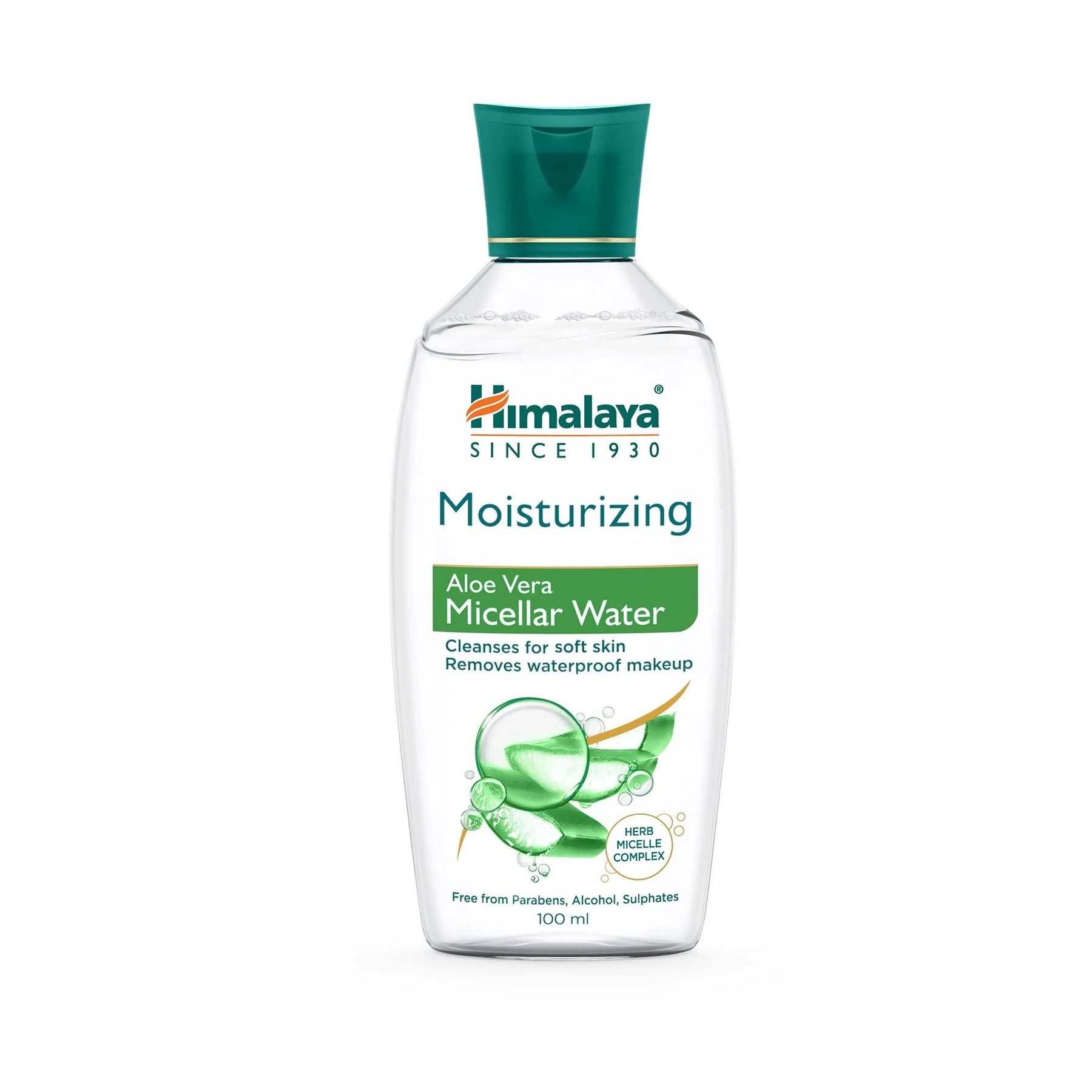 Himalaya Moisturizing Aloe Vera Micellar Water, Cleanses For Soft Skin & Removes Waterproof Makeup | 100ml - Image 3