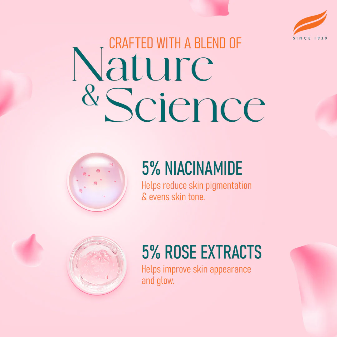 Himalaya Natural Glow Rose Face Serum, For Visibly Radiant & Plumper - Looking Skin | 30ml - Image 2
