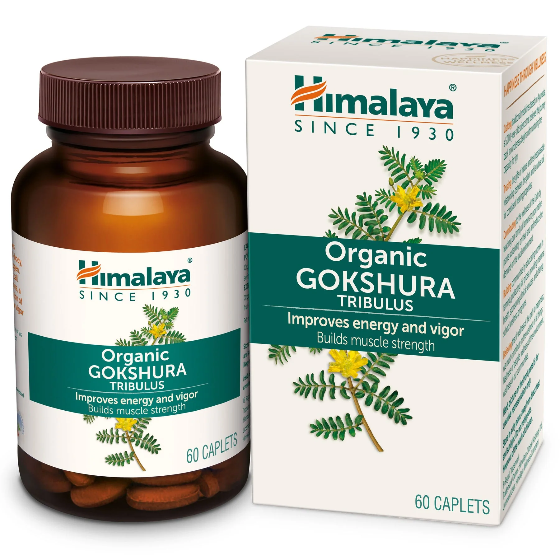 Himalaya Organic Gokshura (Tribulus), Improves Energy & Vigor, Builds Muscle Strength | 60 Tablets - Image 3
