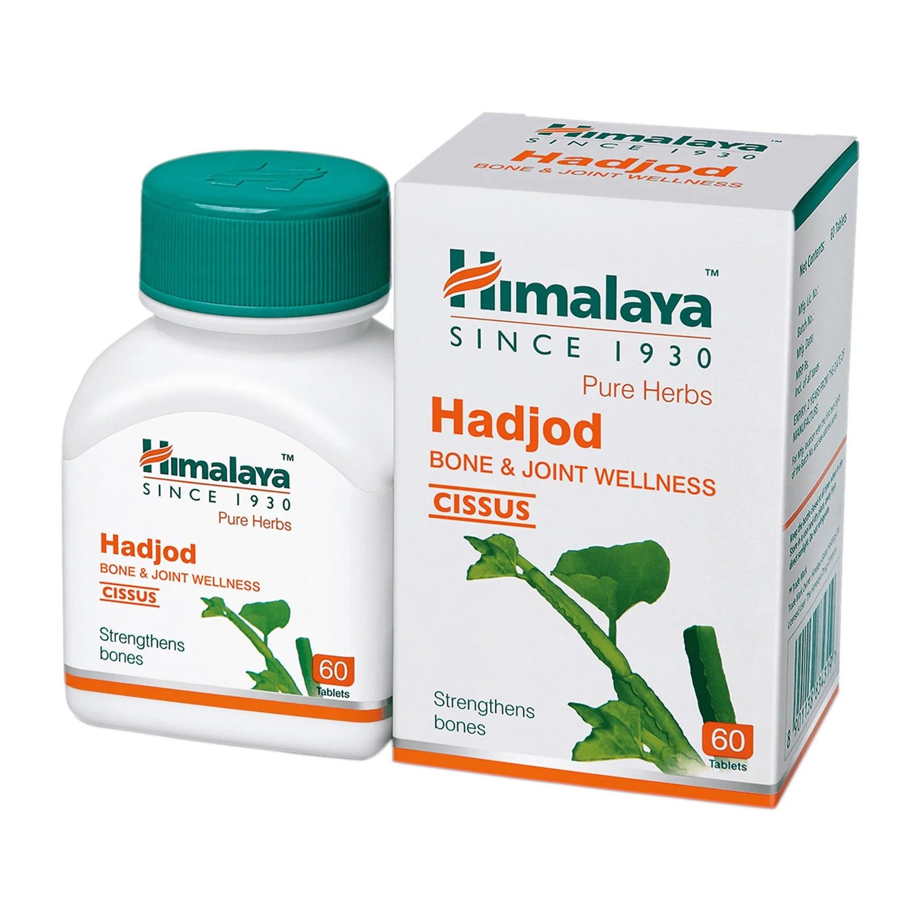 Himalaya Pure Herbs Hadjod Bone & Joint Wellness Tablet, Helps To Restore Tensile Strength Of Bones | 60 Tablets