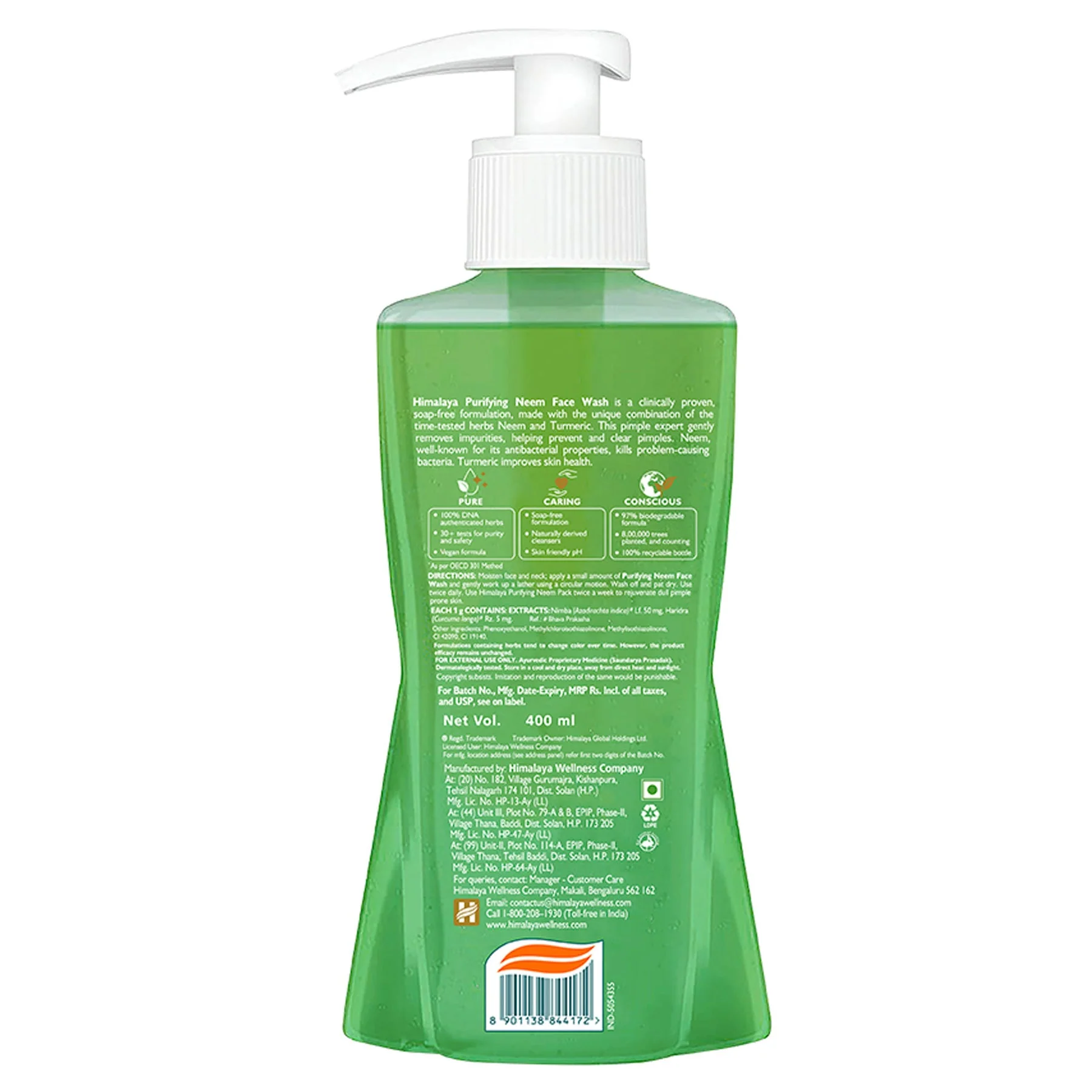 Himalaya Purifying Neem Face Wash, Pimple Expert Gently Removes Impurities, Helps Prevent & Clear Pimples | 400ml - Image 2