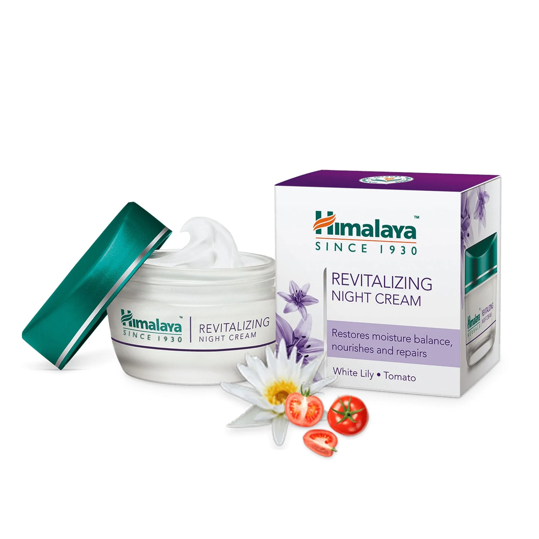 Himalaya Revitalizing Night Cream, Restores Moisture Balance, Nourishes & Repairs | 50gm - Image 2