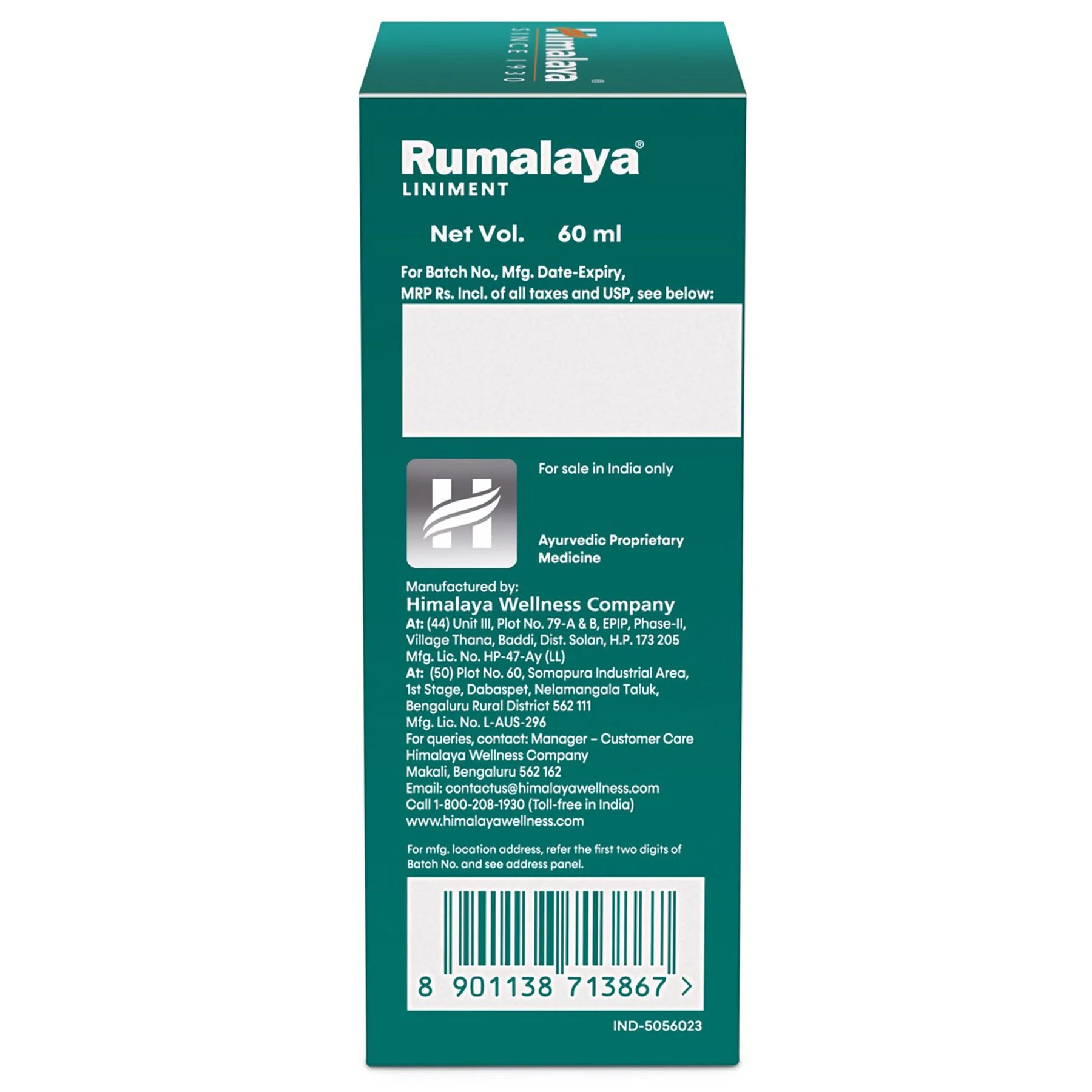 Himalaya Rumalaya Liniment, May Relieve Arthritis-Associated Joint Pain | 60ml - Image 4