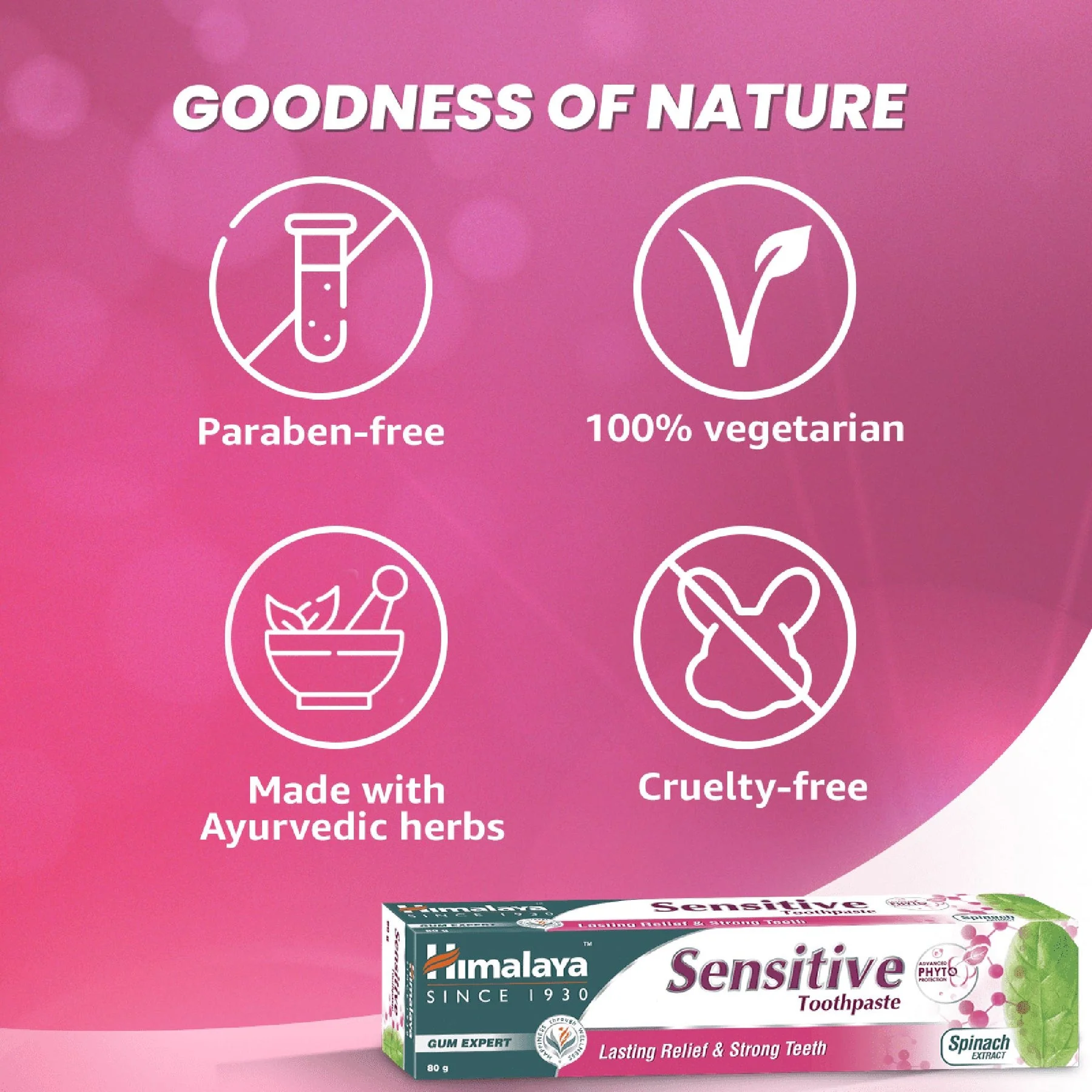 Himalaya Sensitive Toothpaste, Rapid & Lasting Relief From Sensitivity | 80gm - Image 6