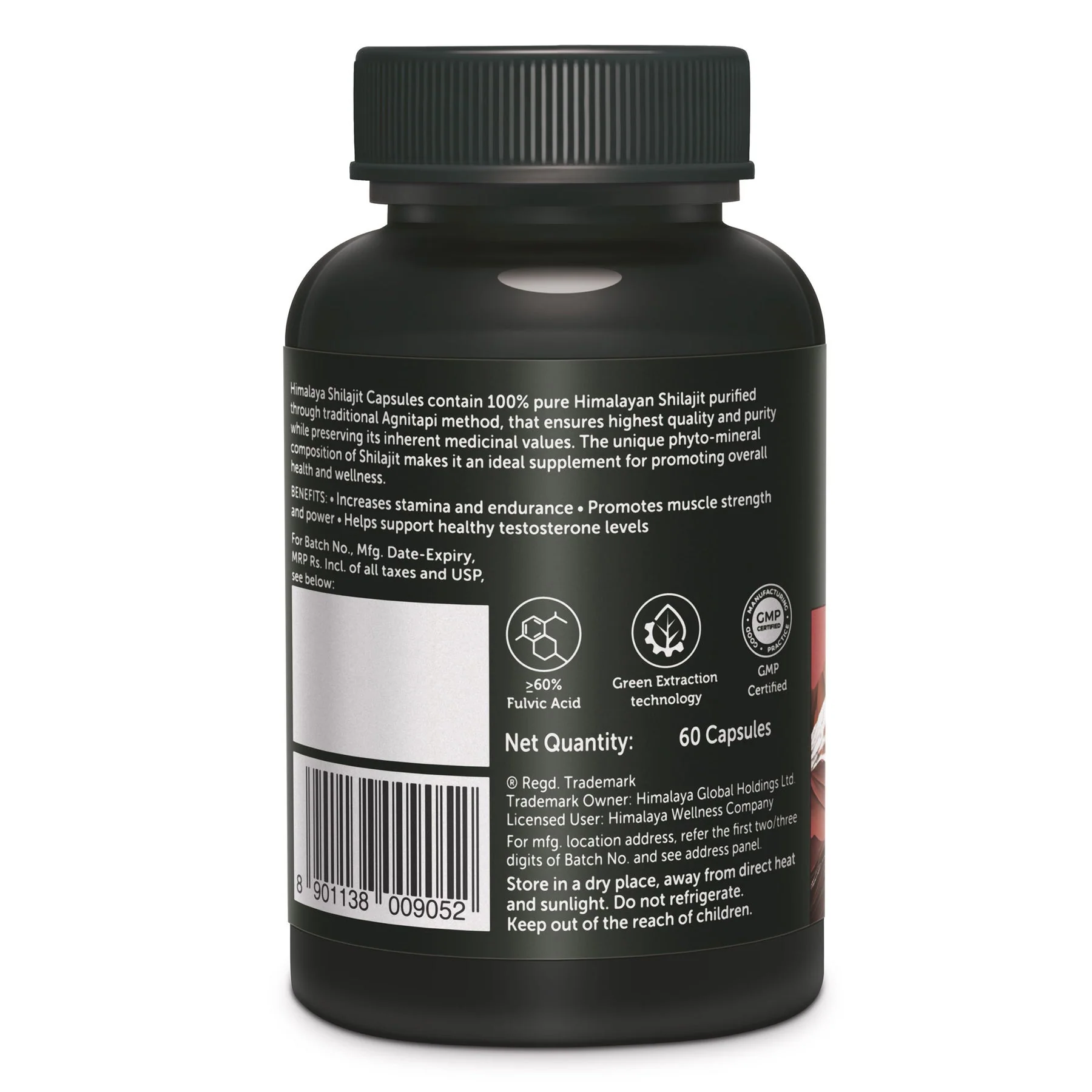 Himalaya Shilajit Capsules, Enhances Stamina, Energy & Power | 60 Capsules - Image 3