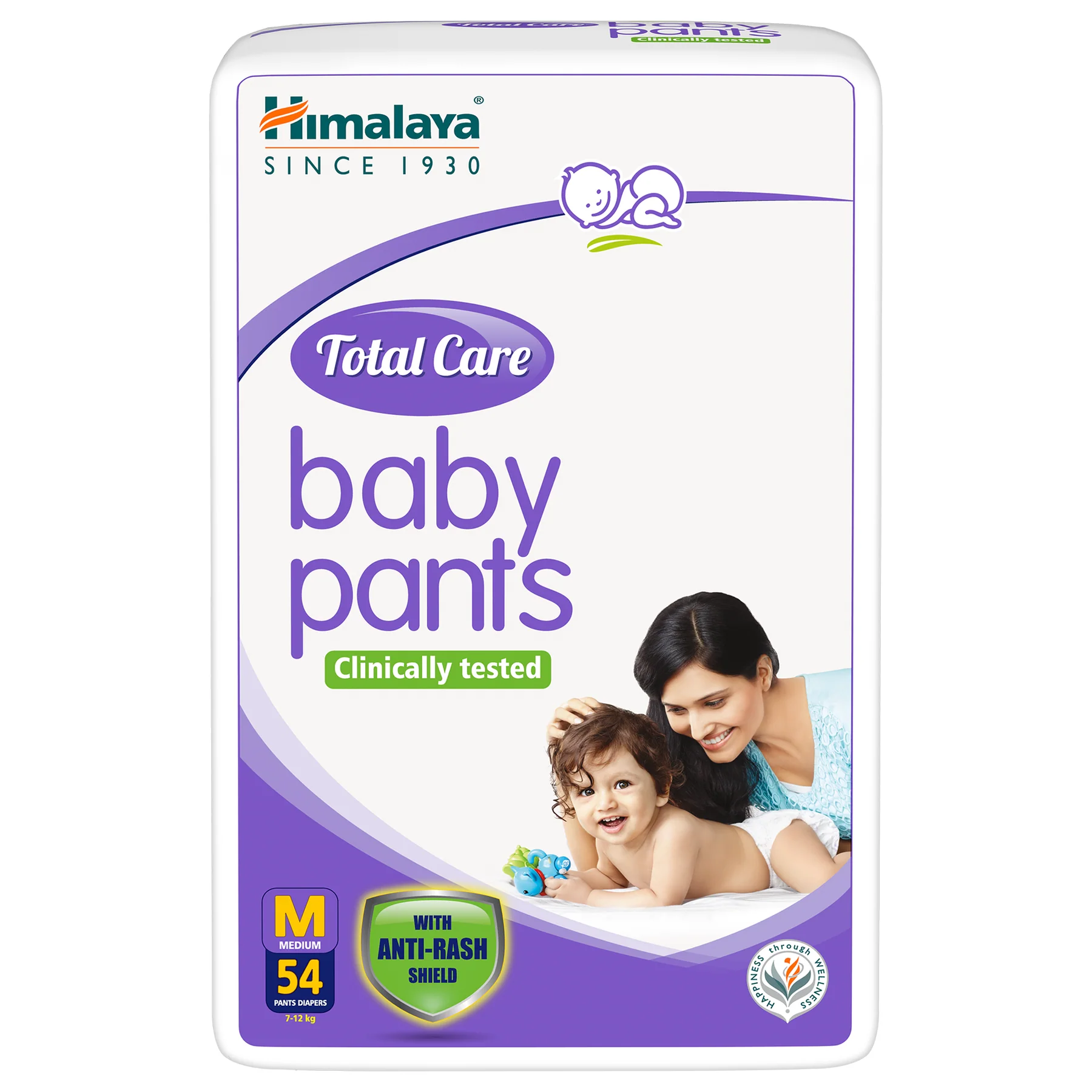 Himalaya Total Care Baby Pants | Medium, Pack Of 54 Pants - Image 3