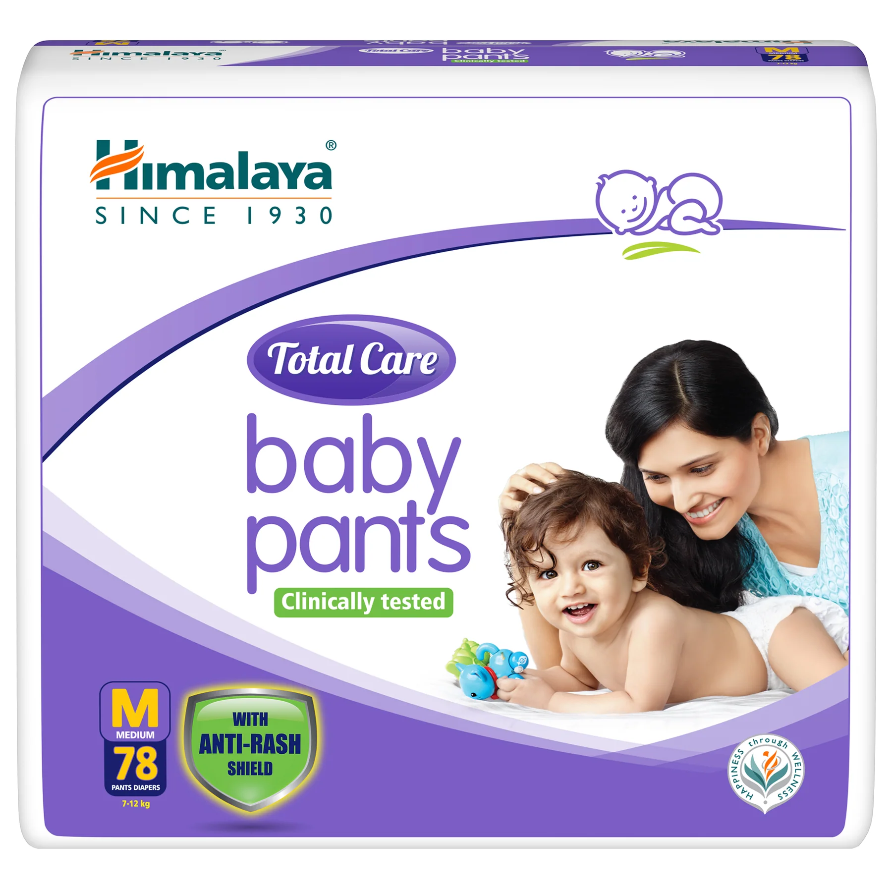 Himalaya Total Care Baby Pants | Medium, Pack Of 78 Pants - Image 3