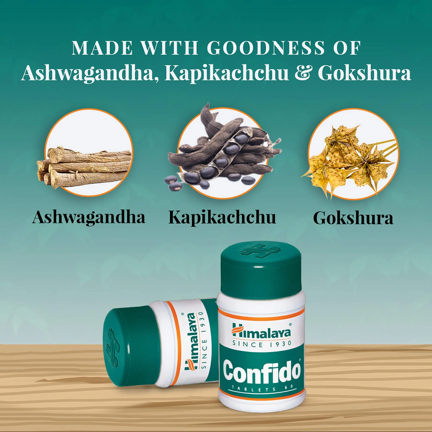 Himalaya Wellness Confido, Brings Back Confidence In Men, Reduces Performance Anxiety, Enhances Performance | 60 Tablets (Pack Of 5) - Image 4