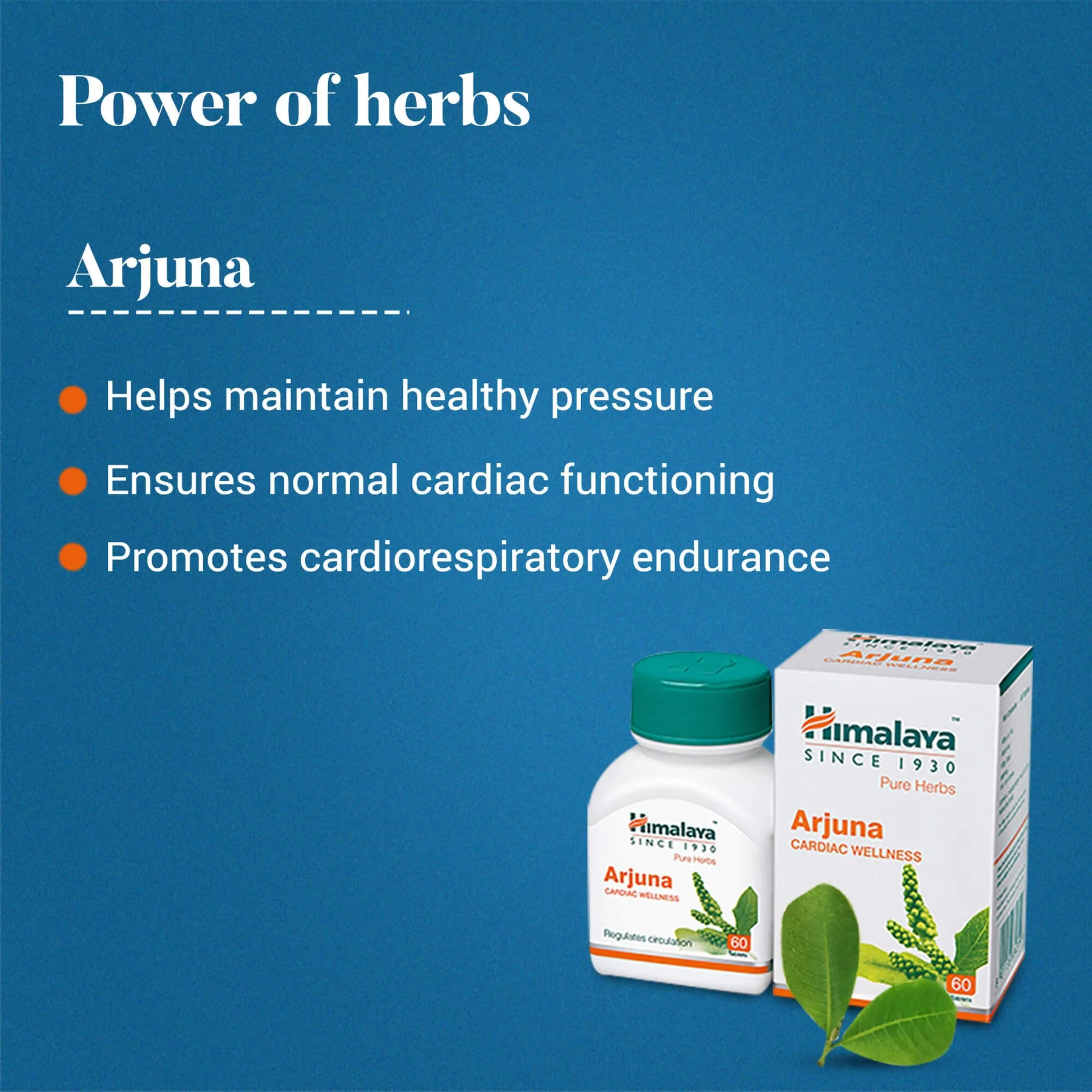 Himalaya Wellness Pure Herbs Arjuna Cardiac Wellness Tablet, It Helps To Reduce Blood Pressure | 60 Tablets (Pack Of 2) - Image 6