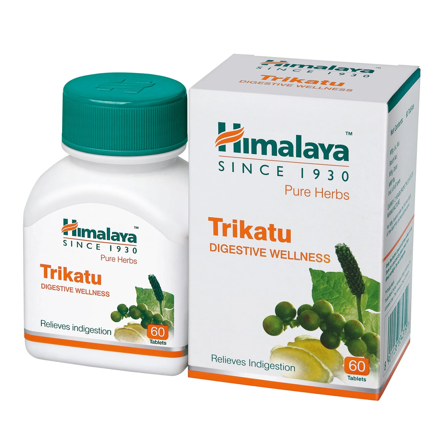 Himalaya Wellness Pure Herbs Trikatu Digestive Wellness Tablet, Helps Improve Appetite | 60 Tablets (Pack Of 2) - Image 2