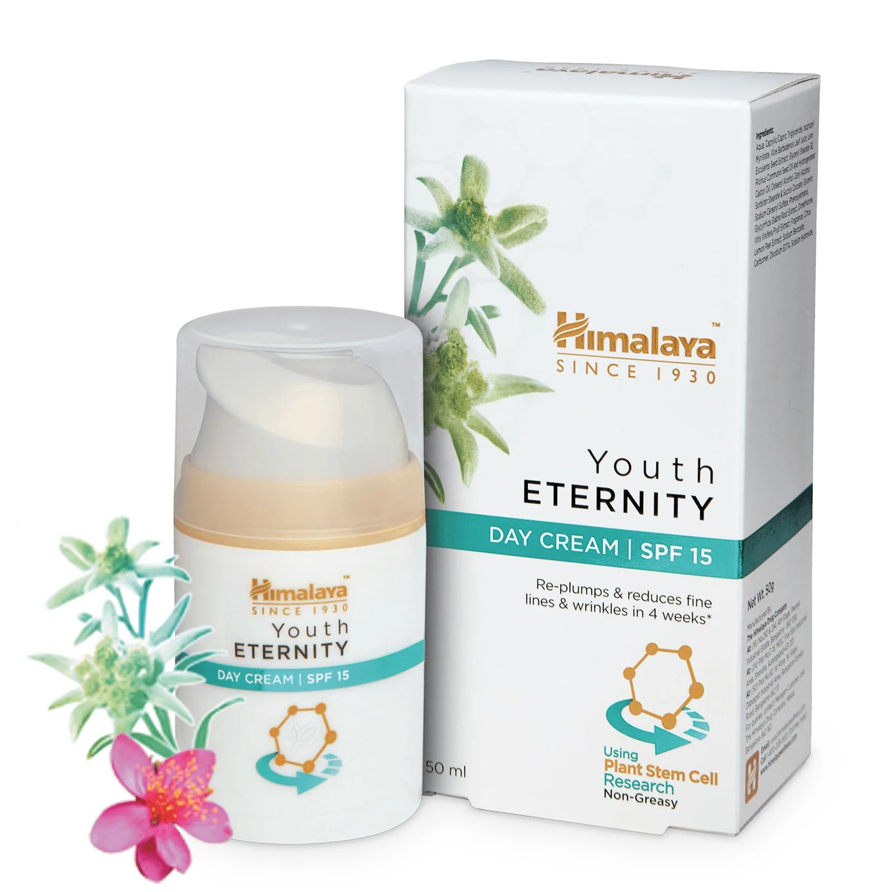Himalaya Youth Eternity Day Cream, Reduces Visible Pores, Evens Skin Tone & Enhances Skin Luminance | 50ml - Image 5