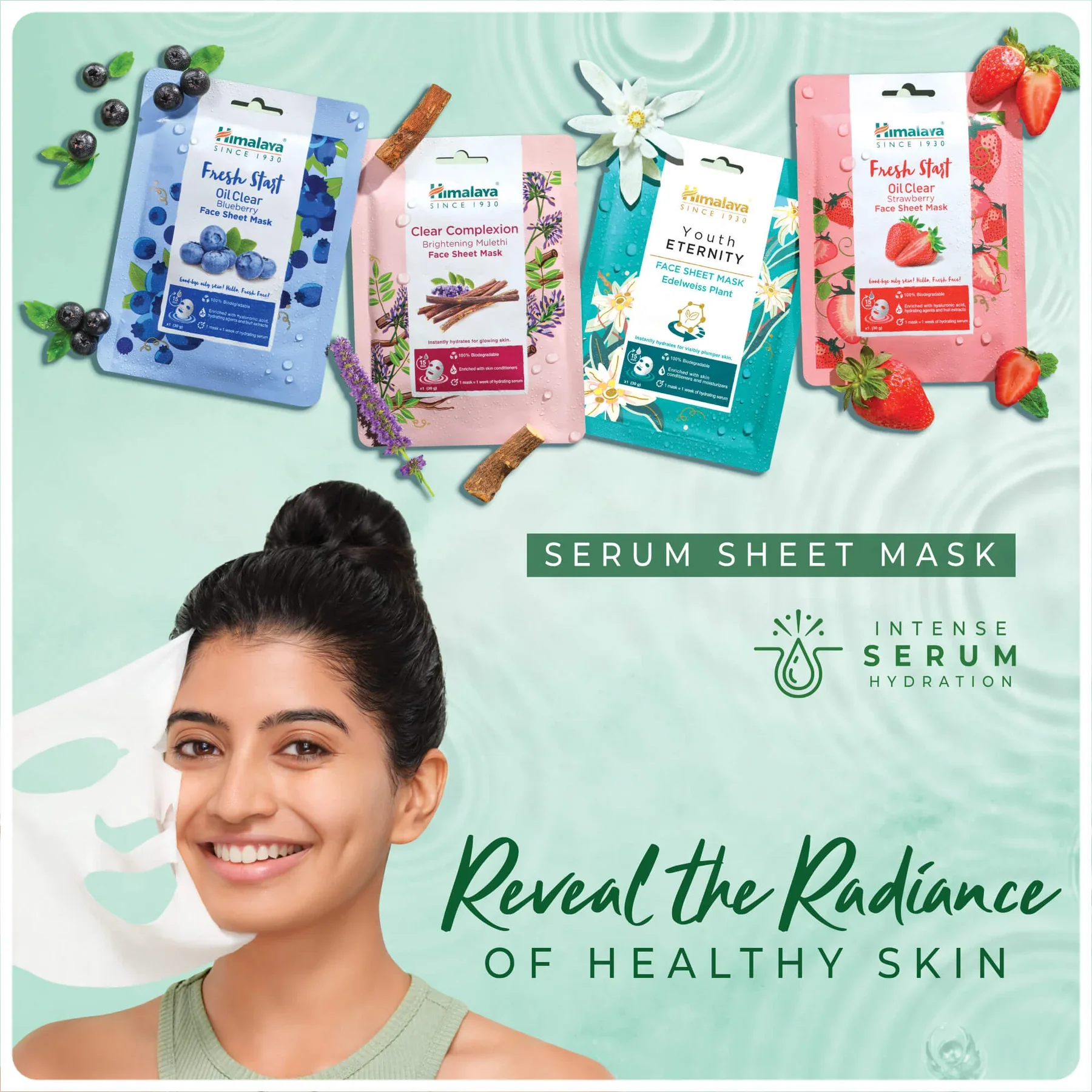 Himalaya Youth Eternity Face Sheet Mask, Instantly Hydrates For Visibly Plumper Skin | 30gm - Image 2