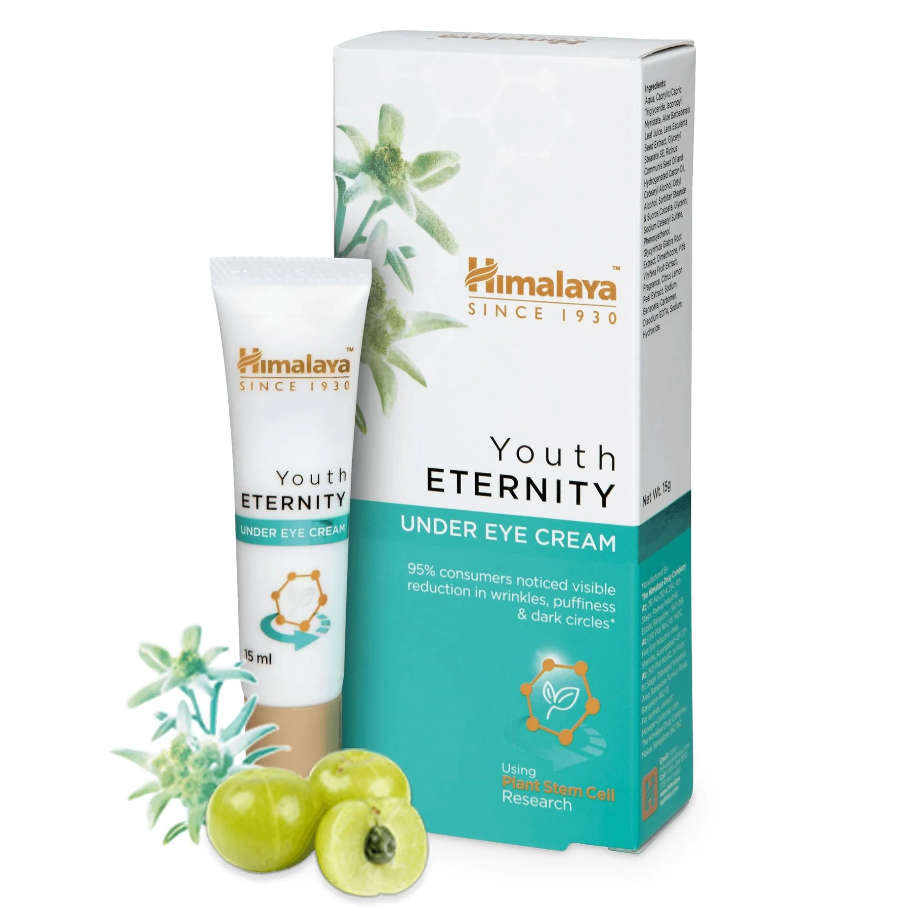 Himalaya Youth Eternity Under Eye Cream, Visible Reduction In Wrinkles, Puffiness & Dark Circles | 15ml - Image 4